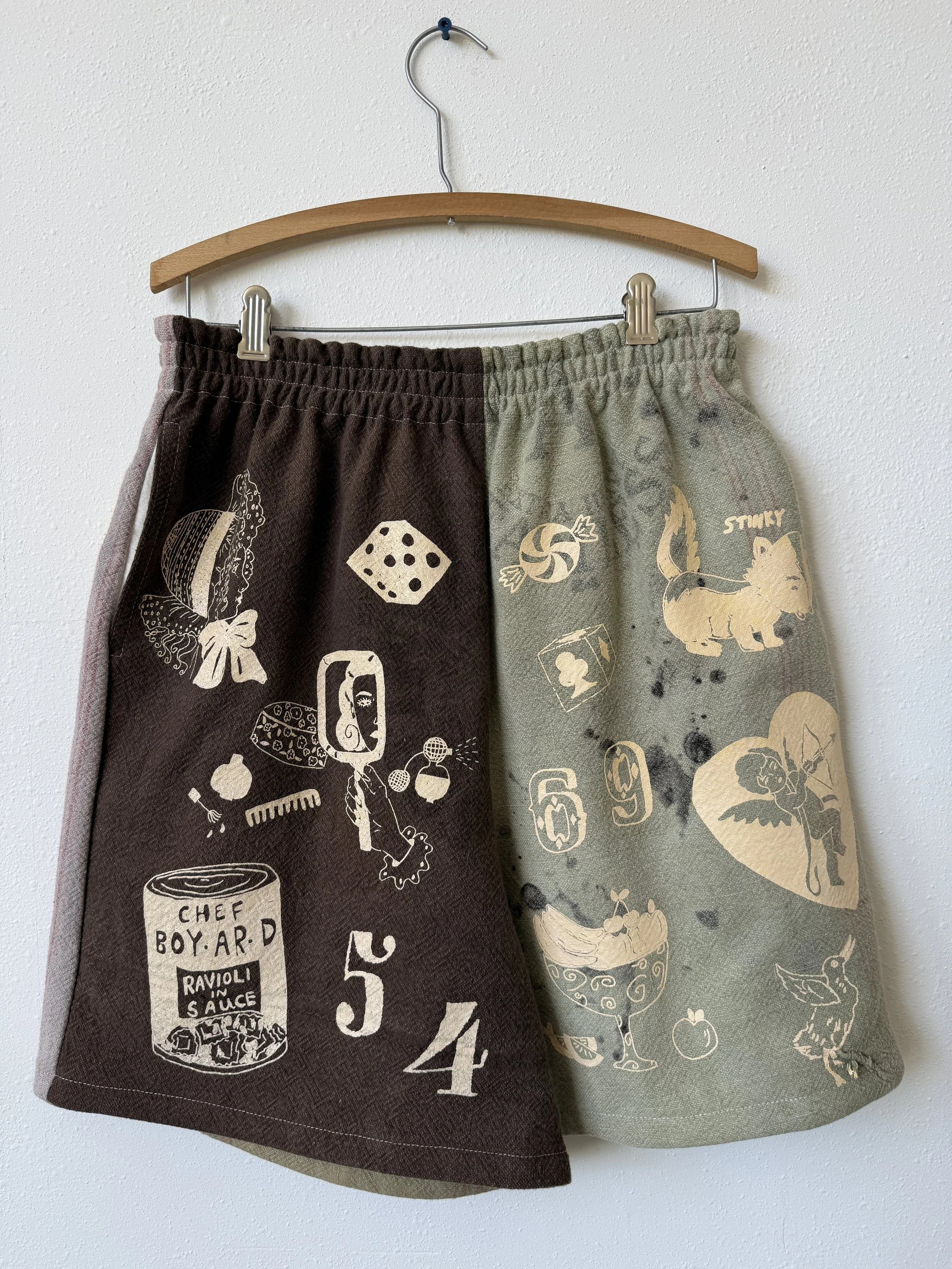 Color Block Shorts L