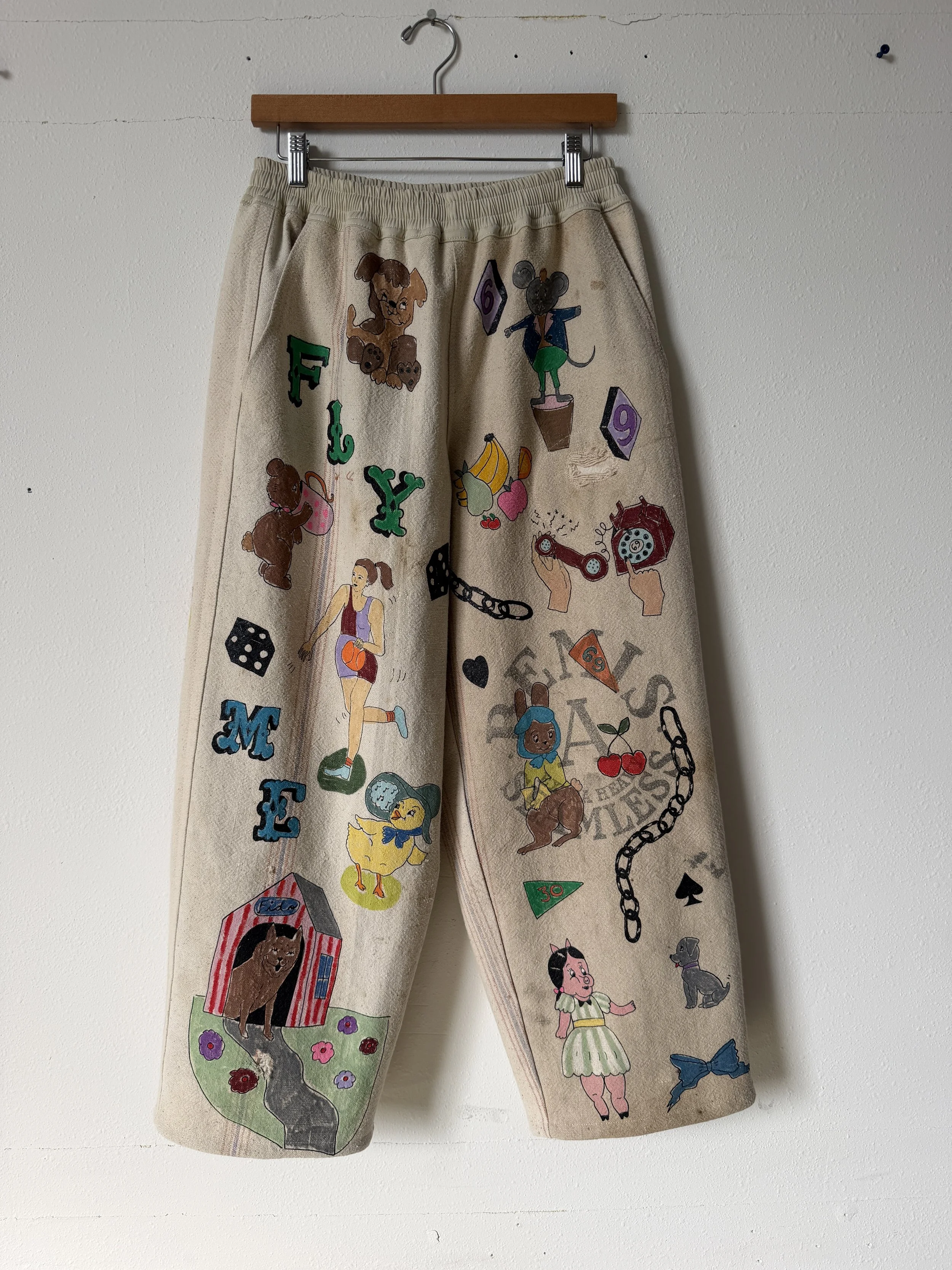 Hand Painted Pants M