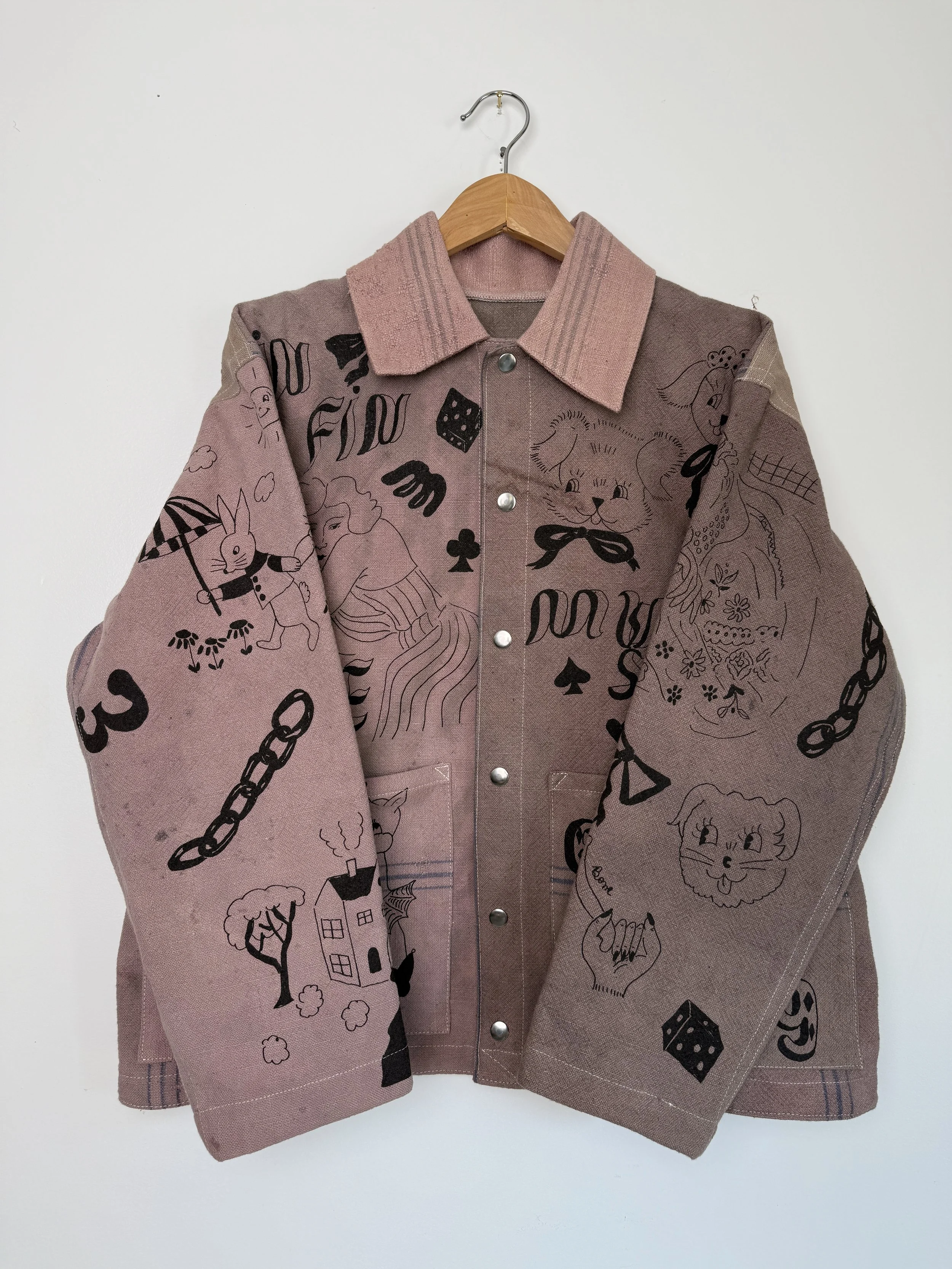 Naturally Dyed Chore Coat Small