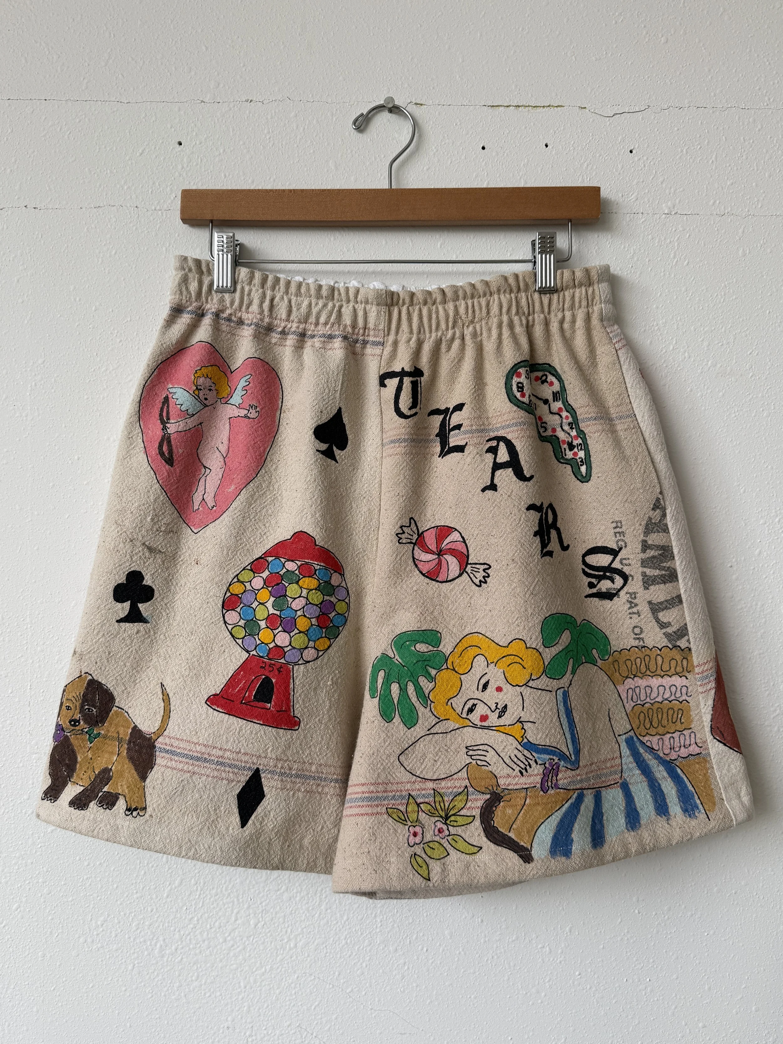Hand Painted Shorts M