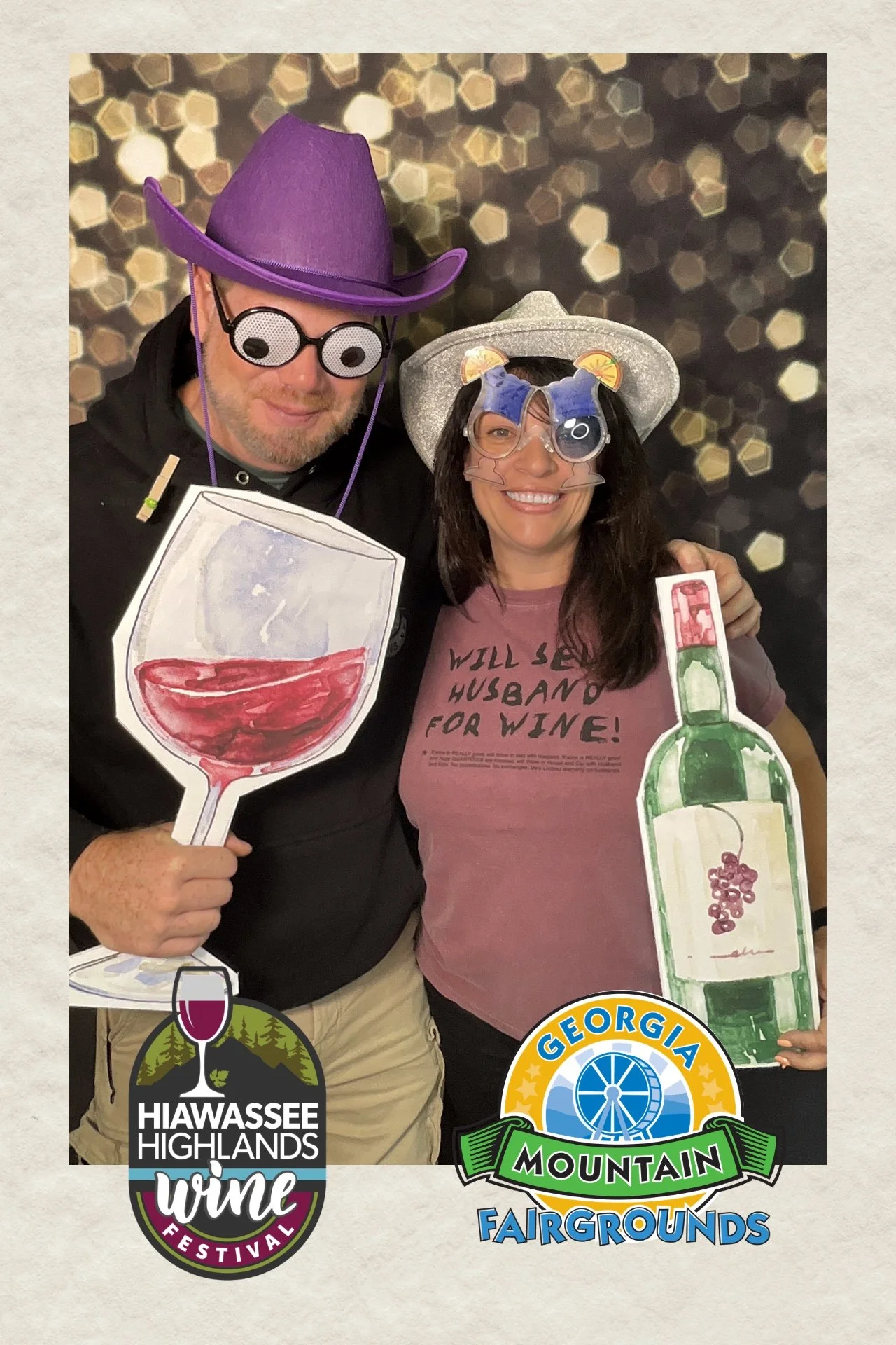 Photo Booth Fun at the Hiawassee Highlands Wine Festival 🍷