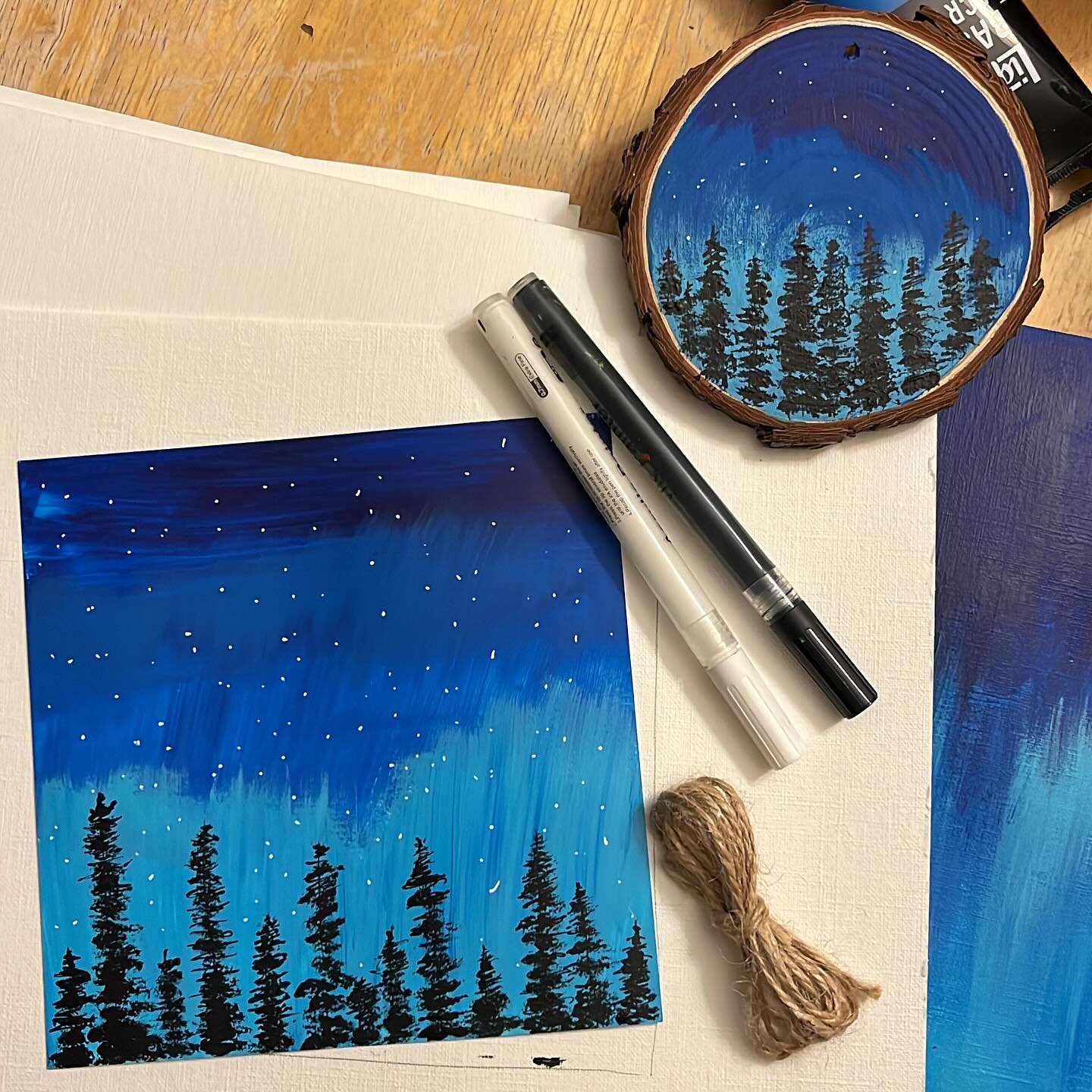 Working on a new idea for small framed paintings since the tree ornaments were so well received! Sometimes it&rsquo;s fun to create just to create. 🎨🖌️🖼️

#paintersgonnapaint #makersgonnamake #creativityeveryday #manitoulinartists #acrylicpainting