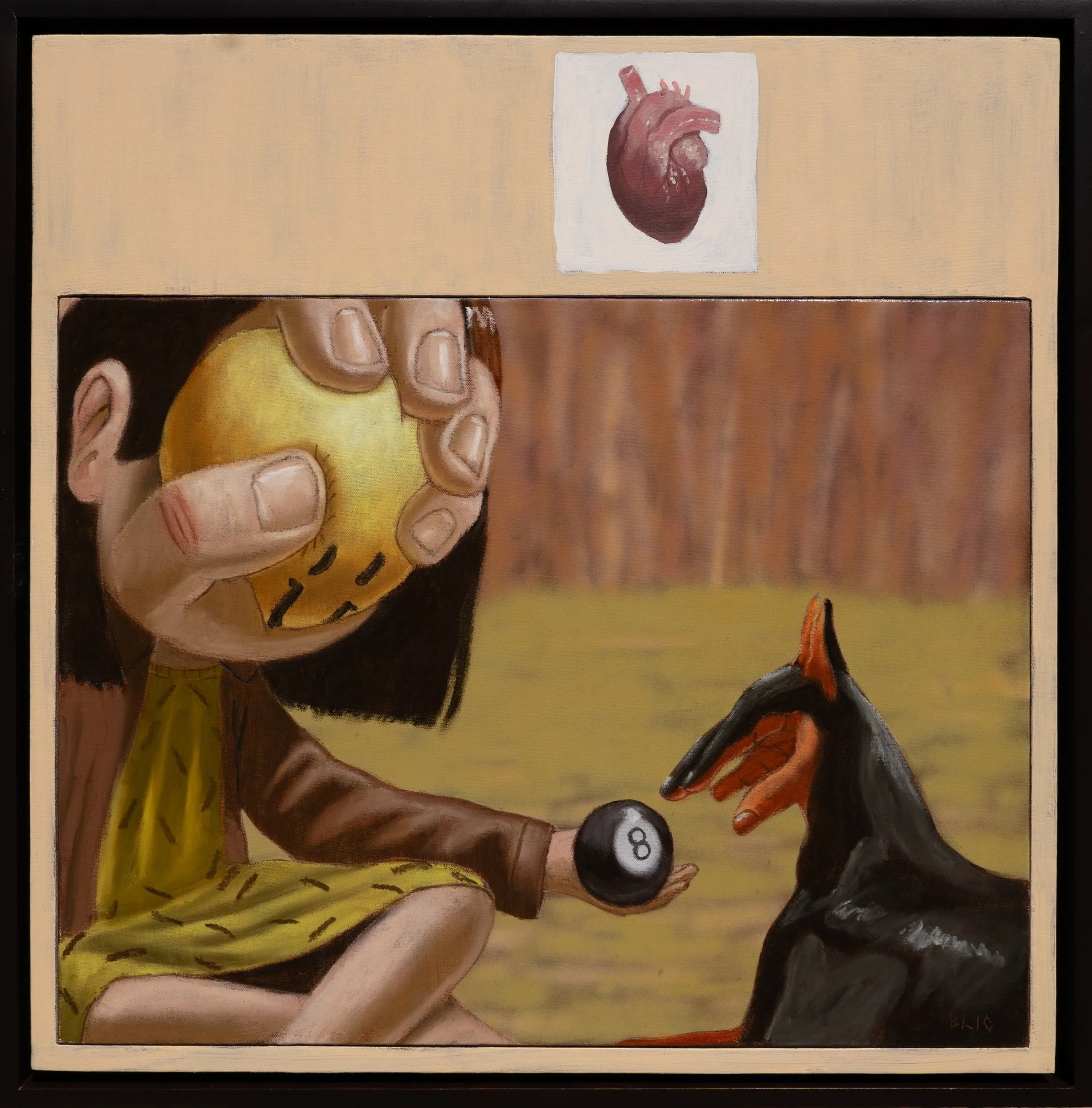 Oil Pastel and Acrylic on Canvas