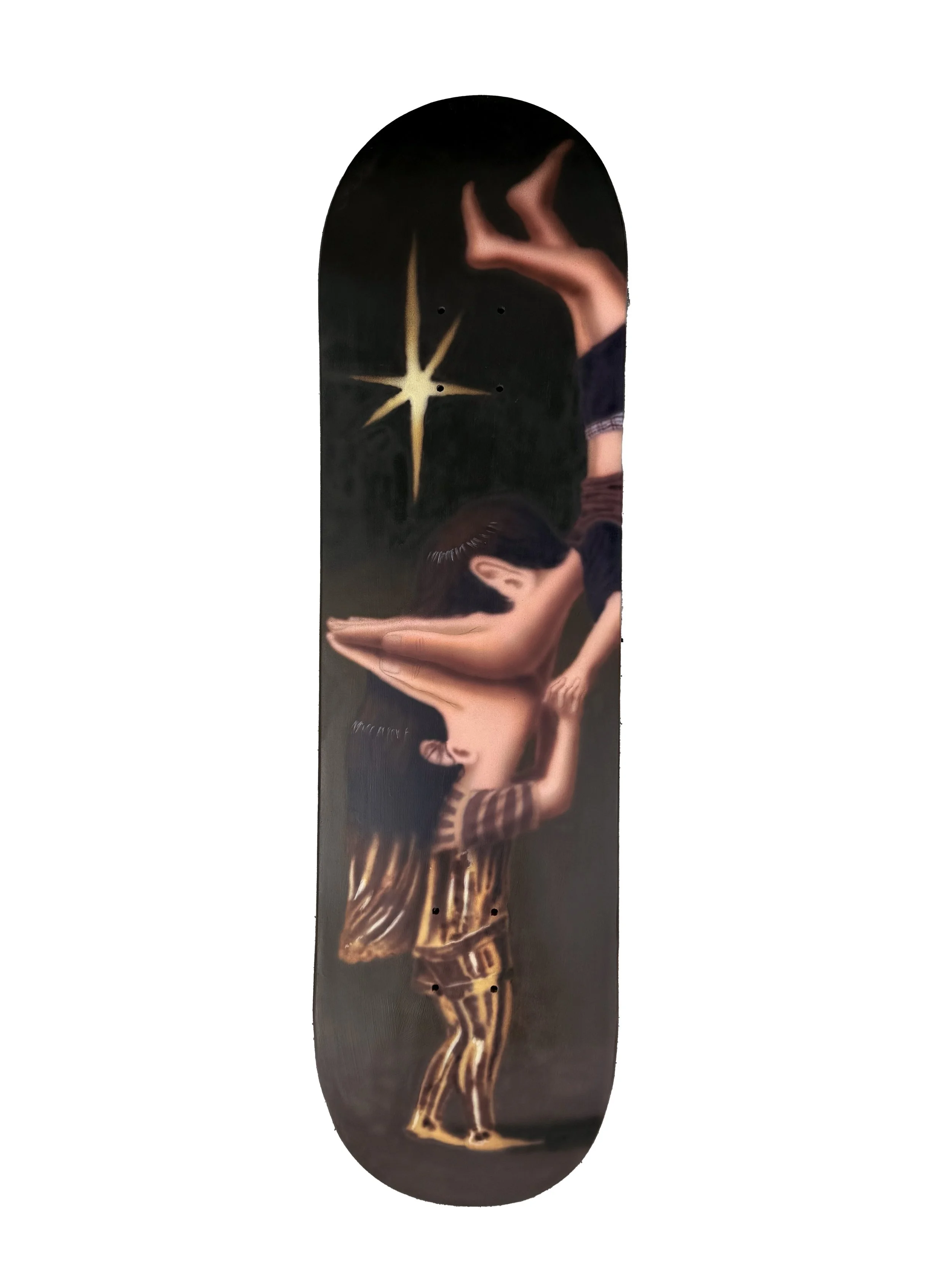 Acrylic on Skateboard