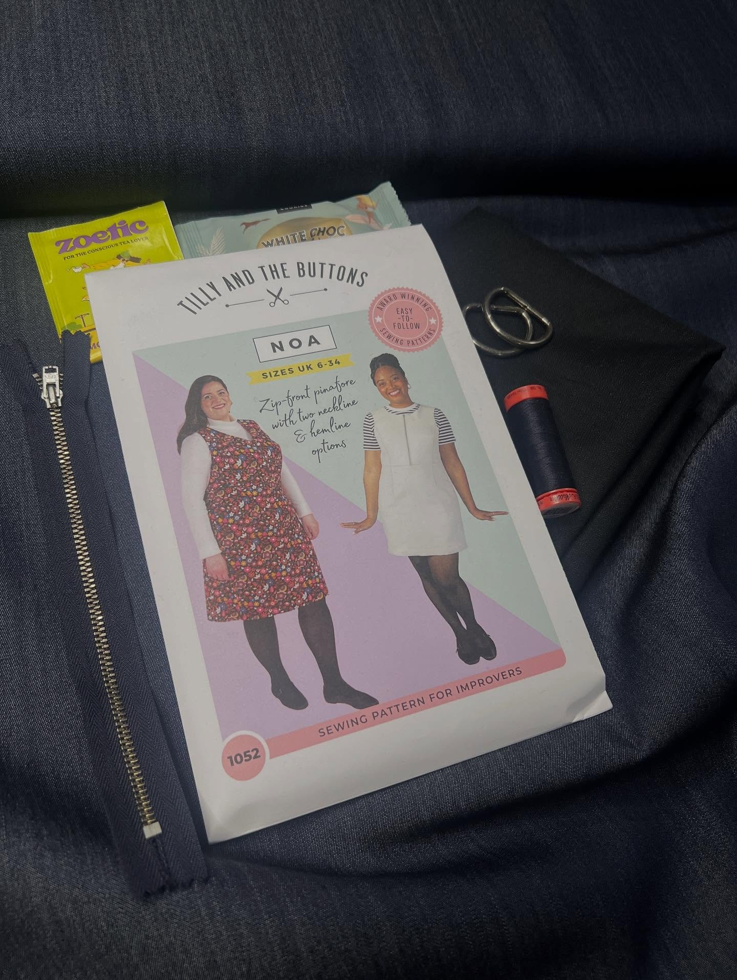 Our new &quot;Make it Mine&quot; kits have arrived @dahlia_sewciety and the first pattern to showcase is the gorgeous new pattern from @tillybuttons  the Noa pinafore. 

Our kits have everything you'll need to sew up a gorgeous make. Choose from @dev