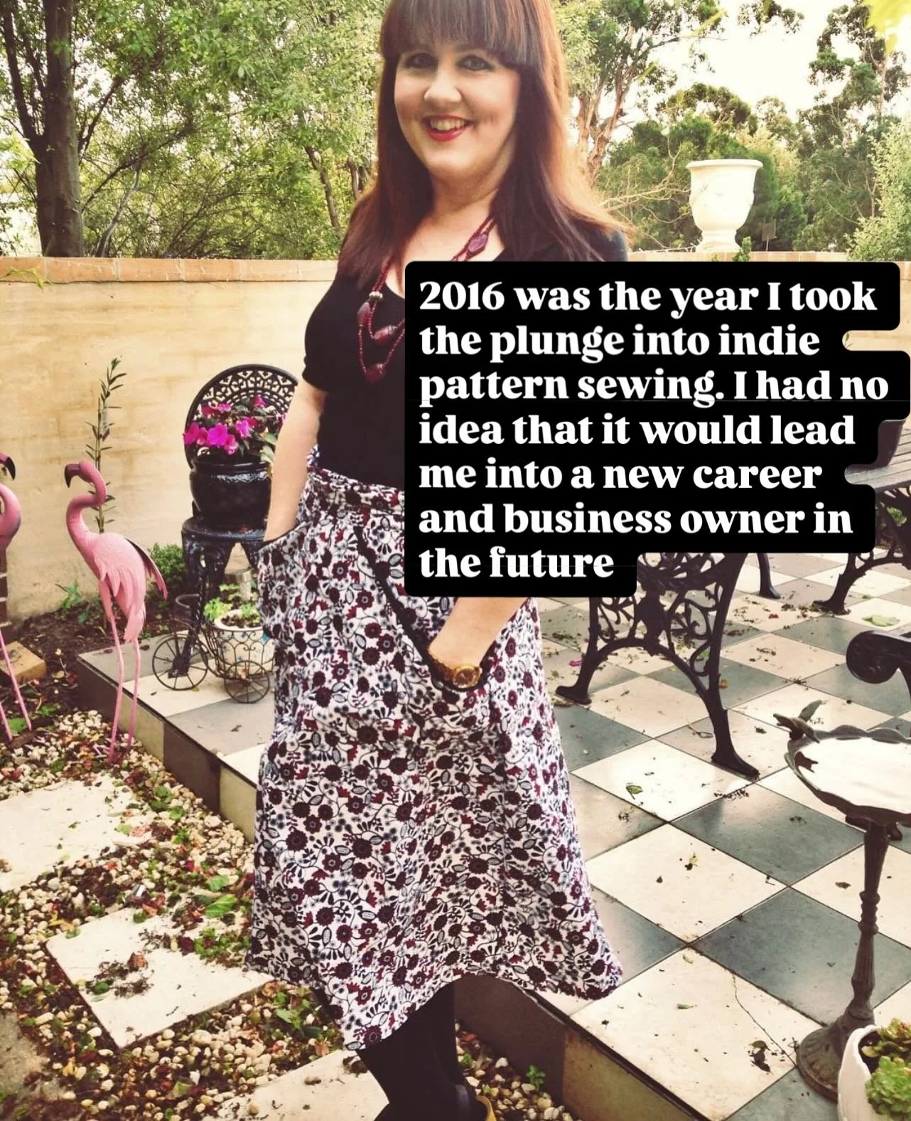 The 2016 trend. Such an amazing feeling looking back at what changed in my life. 

I rediscovered sewing and started making my own clothing. I started finding a wonderful community on instagram. Then I found the courage to share my makes! 

A hobby t