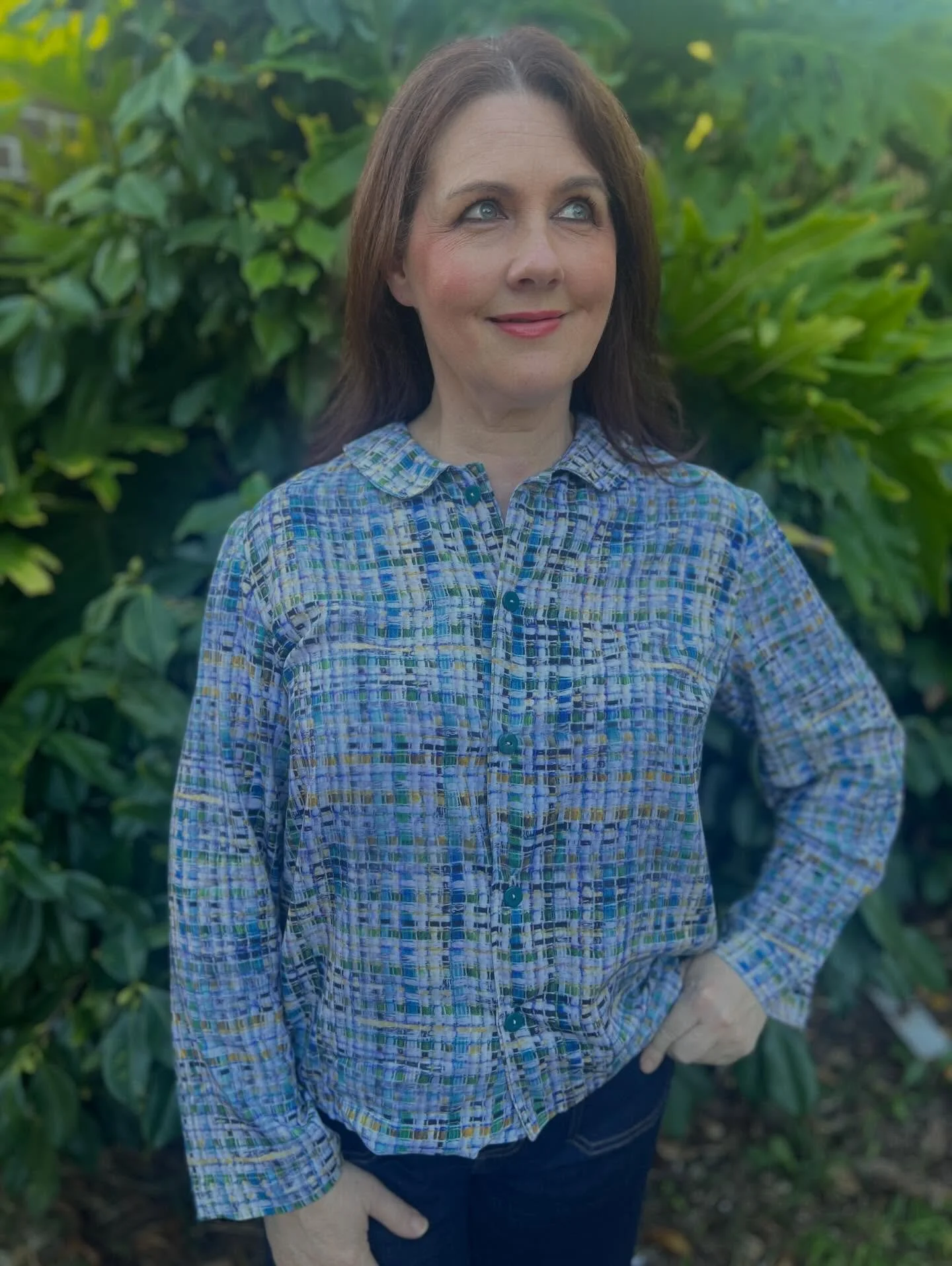 Our @dahliasewciety April box was a joy, especially if you love all things blue!

Our theme was Journey to Casablanca and we envisioned a Moroccan Bizarre with its earthy mosaic tiles and woven baskets.

How amazing was this viscose 
fabric? 

All th