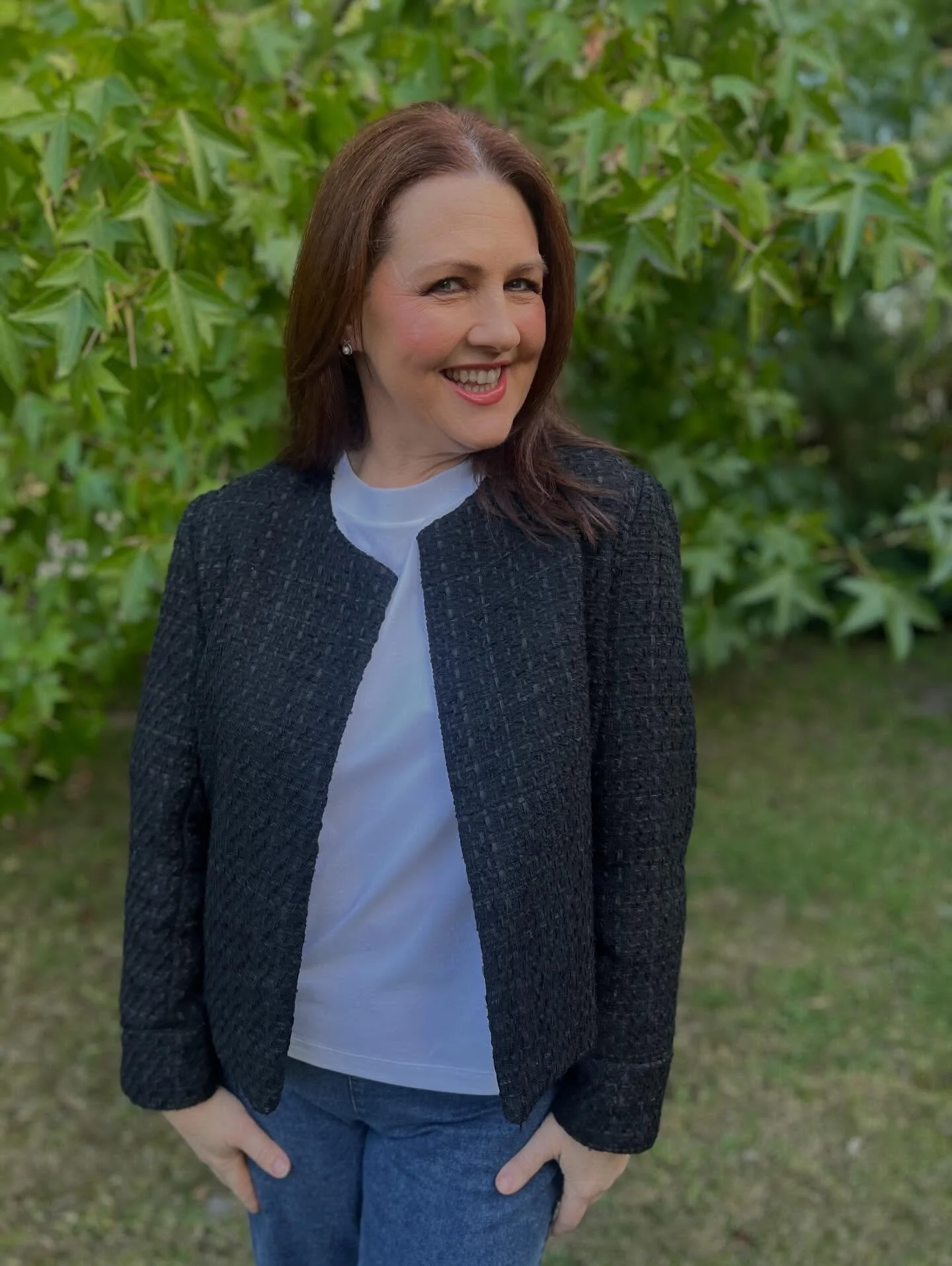 It's day 1 of #memademay and my latest make is a @stylearc #delphinejacket in our @dahliasewciety Harlow Boucle! 

I decided less is more and went for the plain finish, fully lined and no buttons!

It's a terrific, all rounder. Perfect for jeans and 