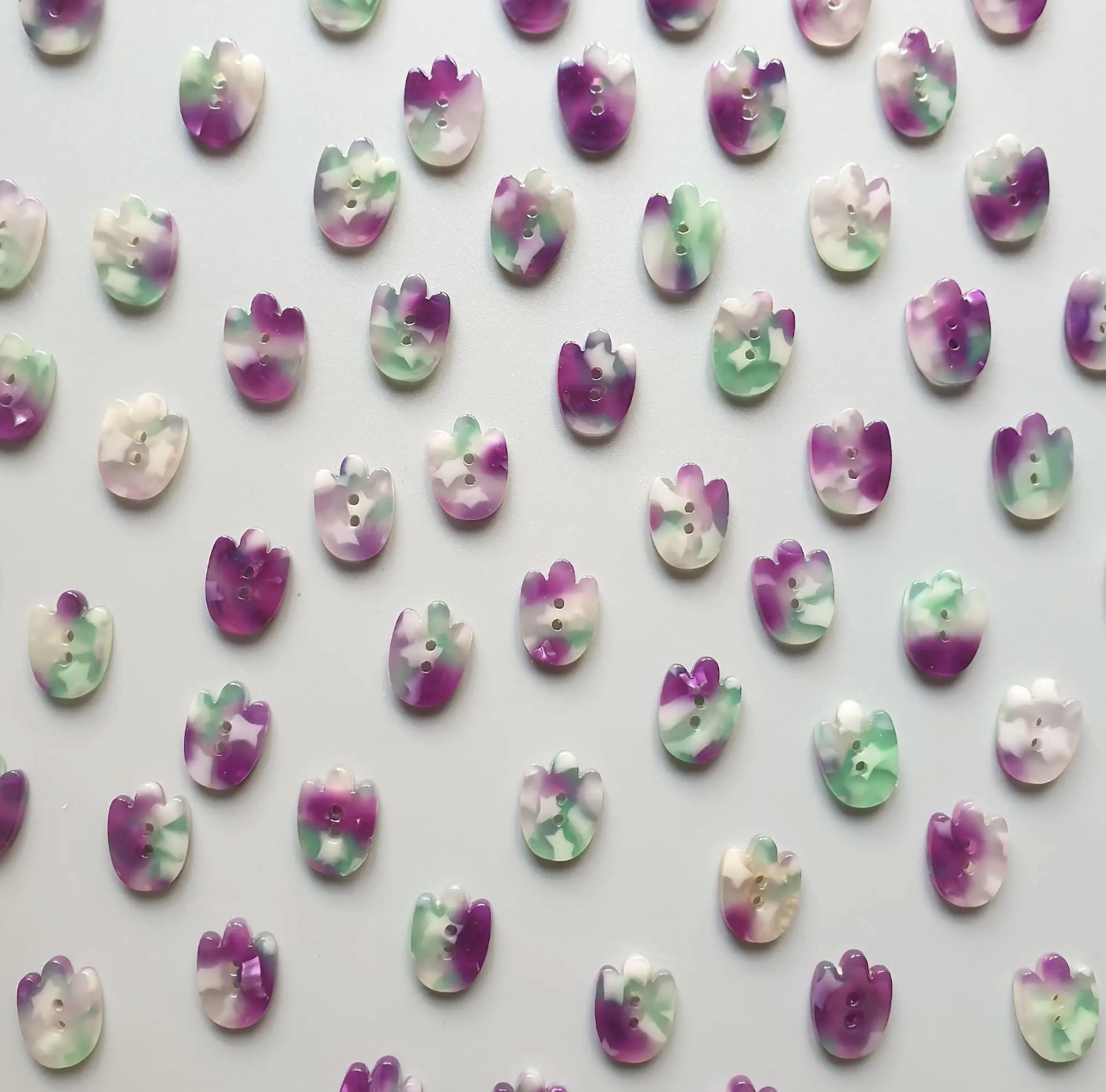 Pigeon Wishes - Paw Shaped Buttons 15mm