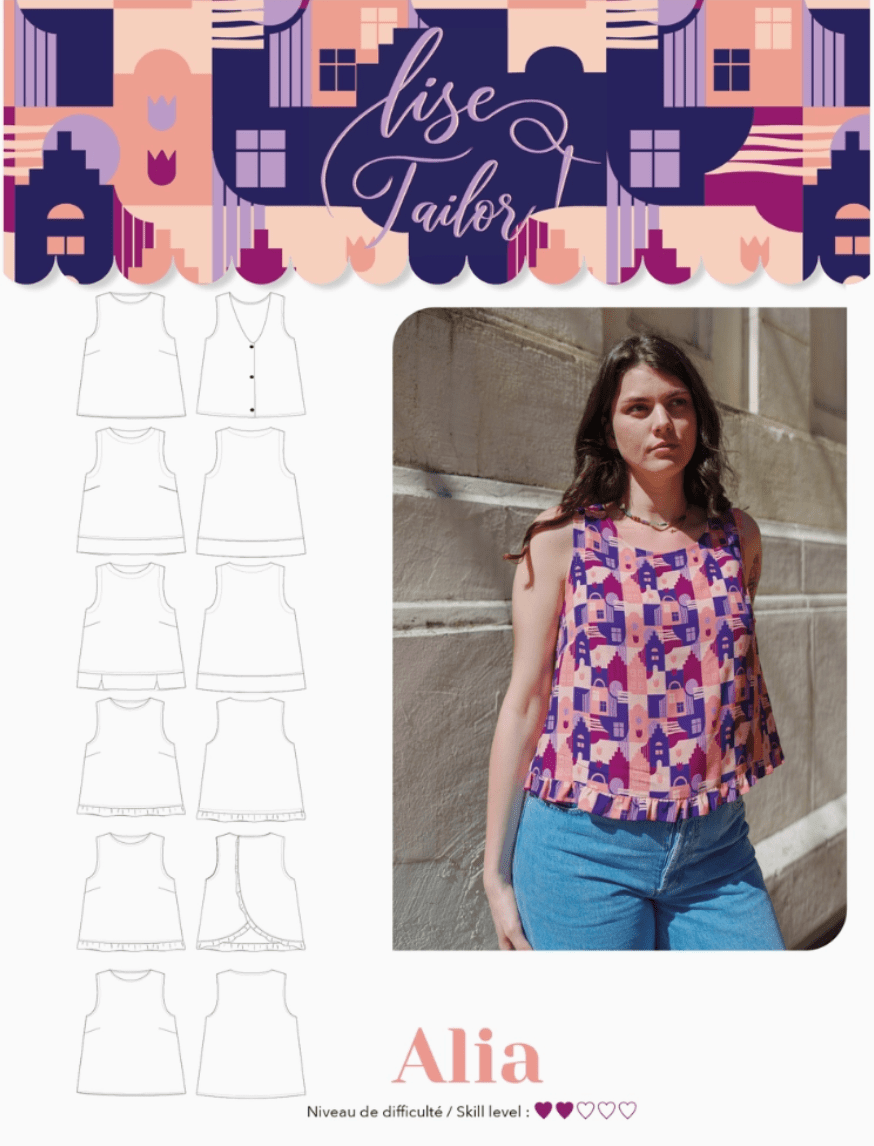 Lise Tailor - Alia Top Paper Pattern