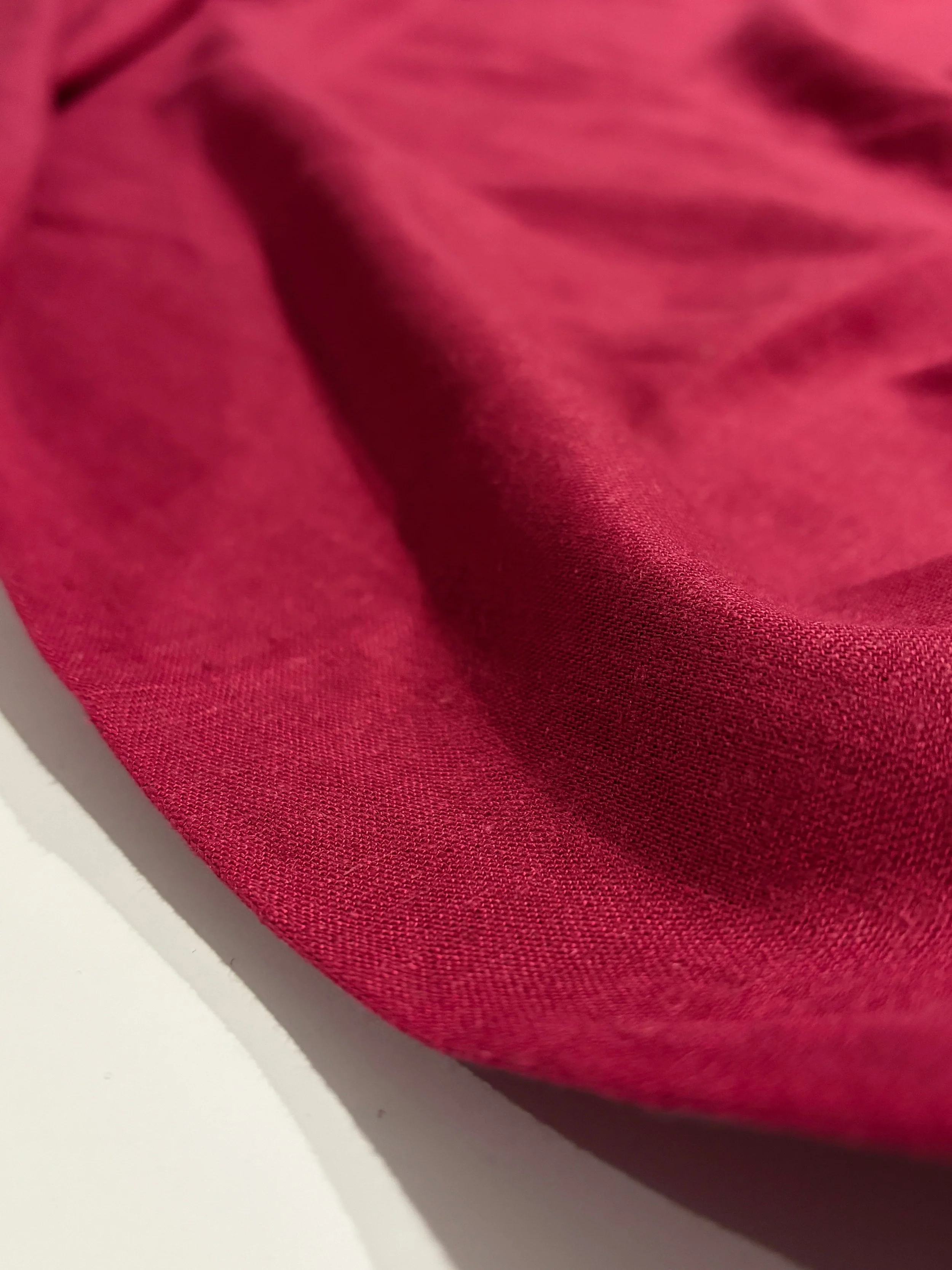 Cranberry - Linen/Viscose Blend
