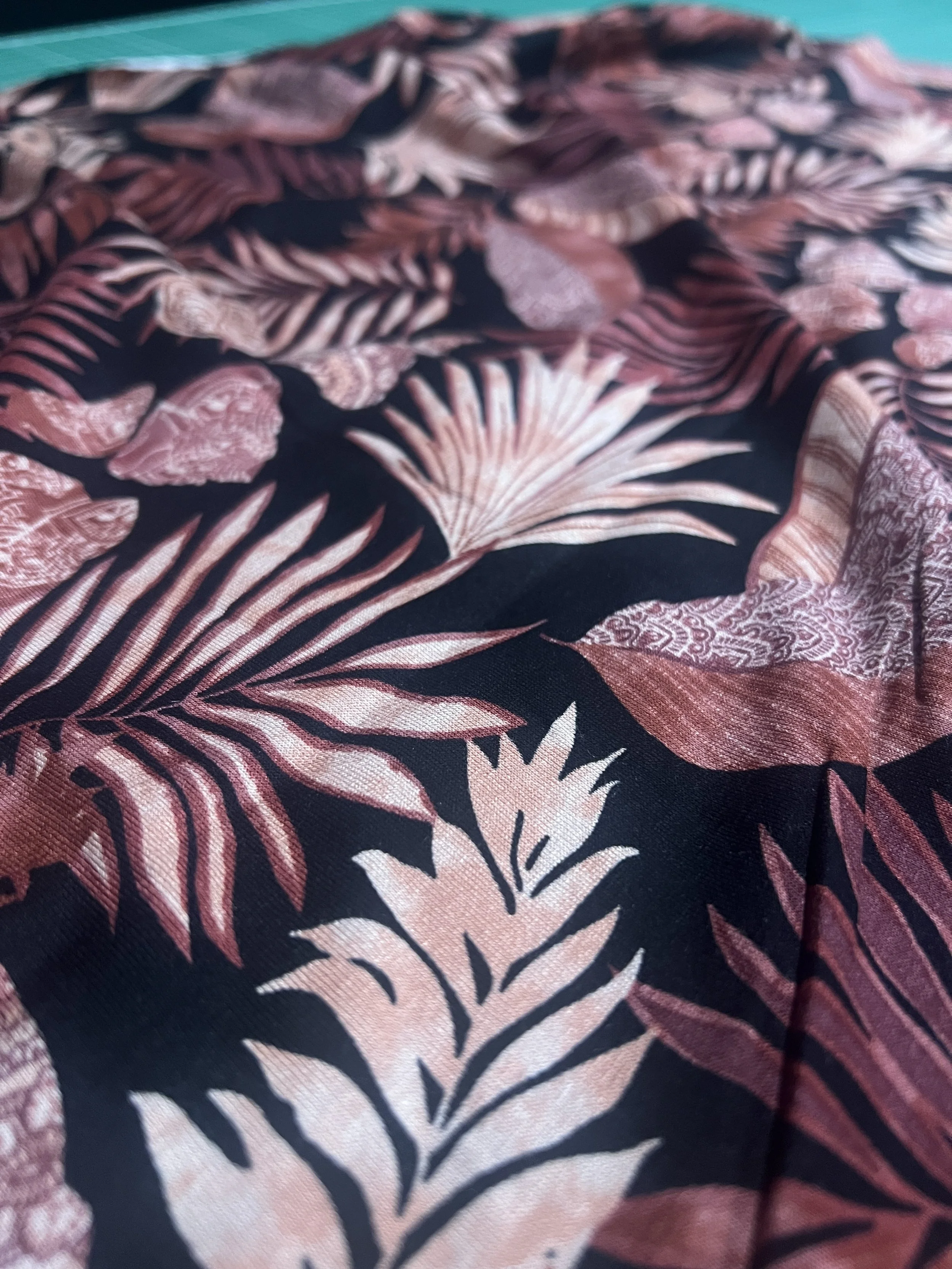 Last 68cm Remnant - Rustic Etchings Viscose Jersey