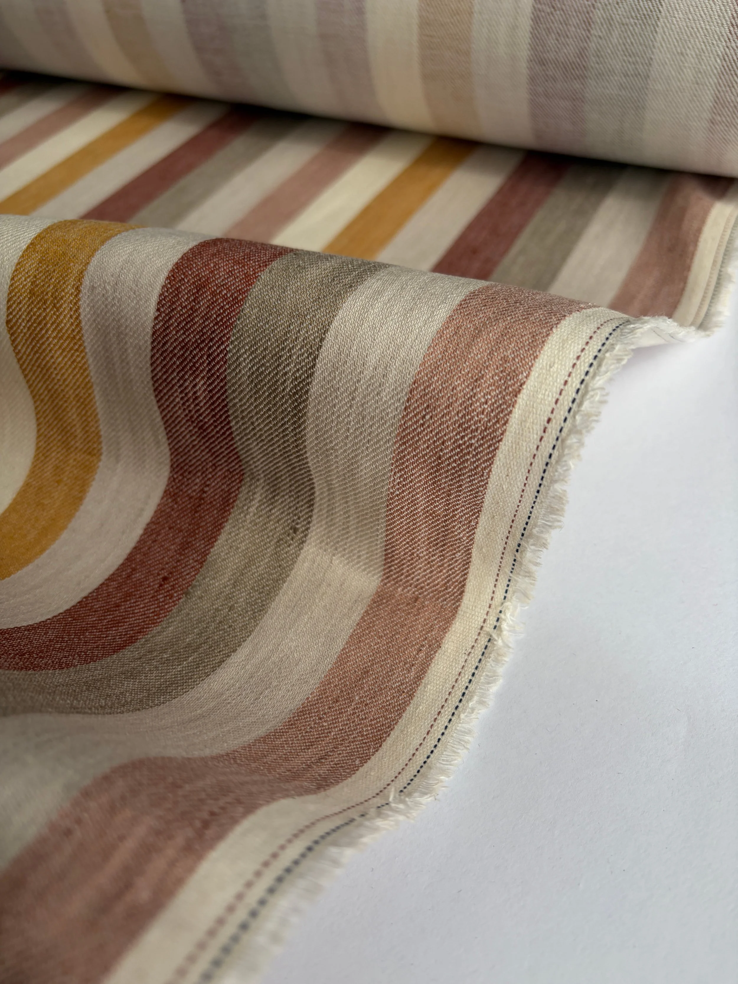 Canyon Stripe - Linen/Cotton Chambray