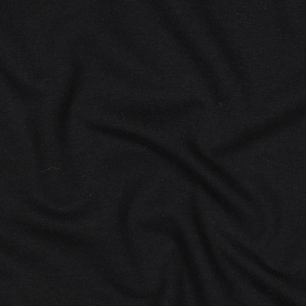 Black Cosy Cotton Sweatshirting