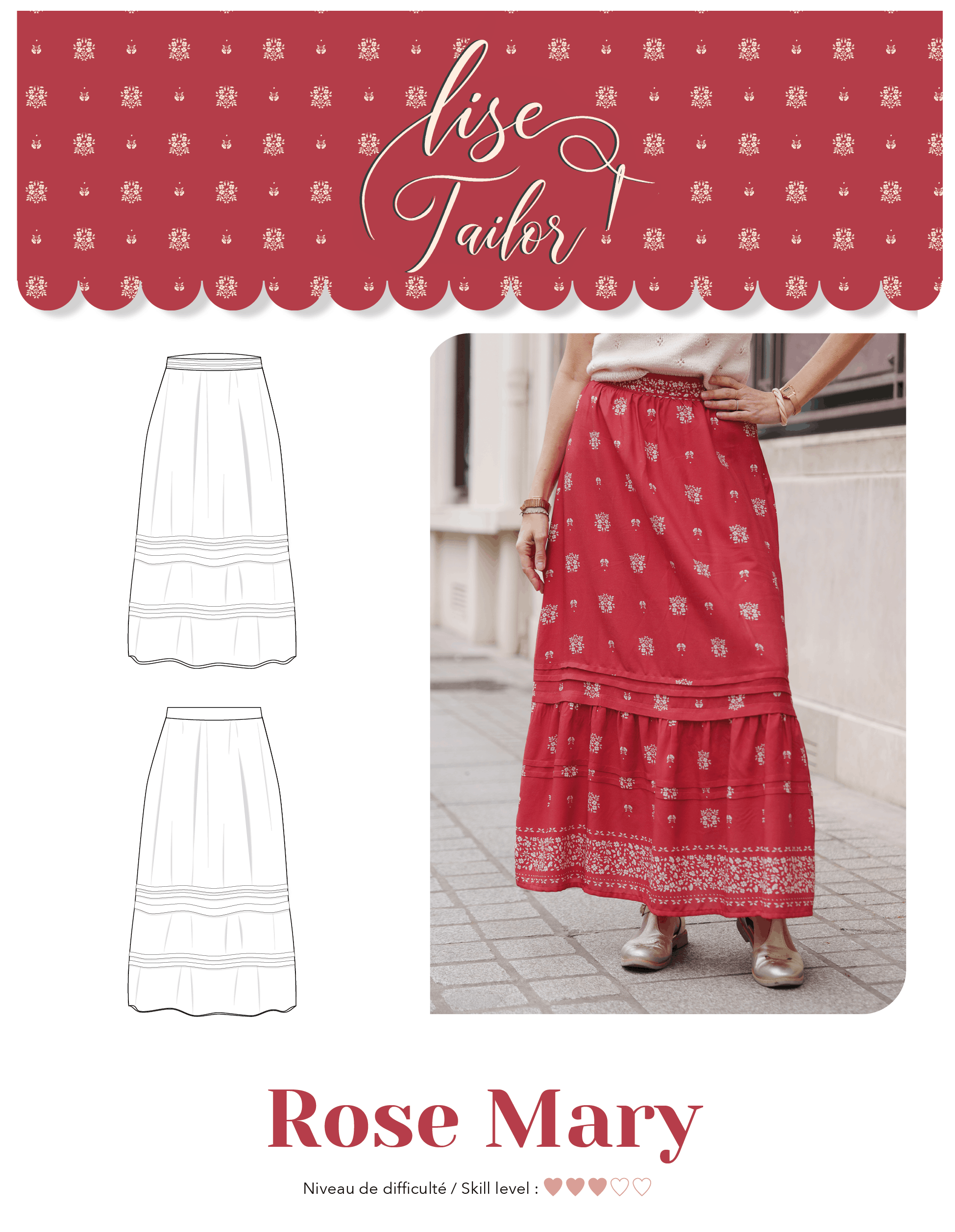 Lise Tailor - Rosemary Skirt Paper Pattern