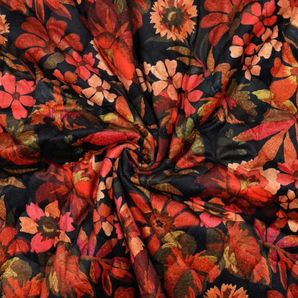 Poppy - Midnight in Milan Quilted Velvet