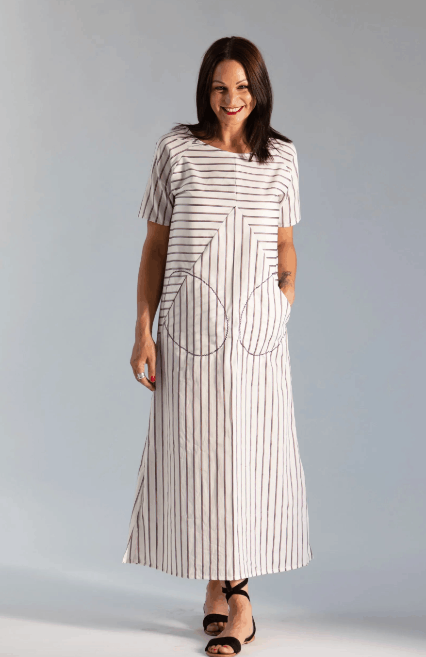 Sew Different - Moon Pocket Maxi Dress Paper Pattern