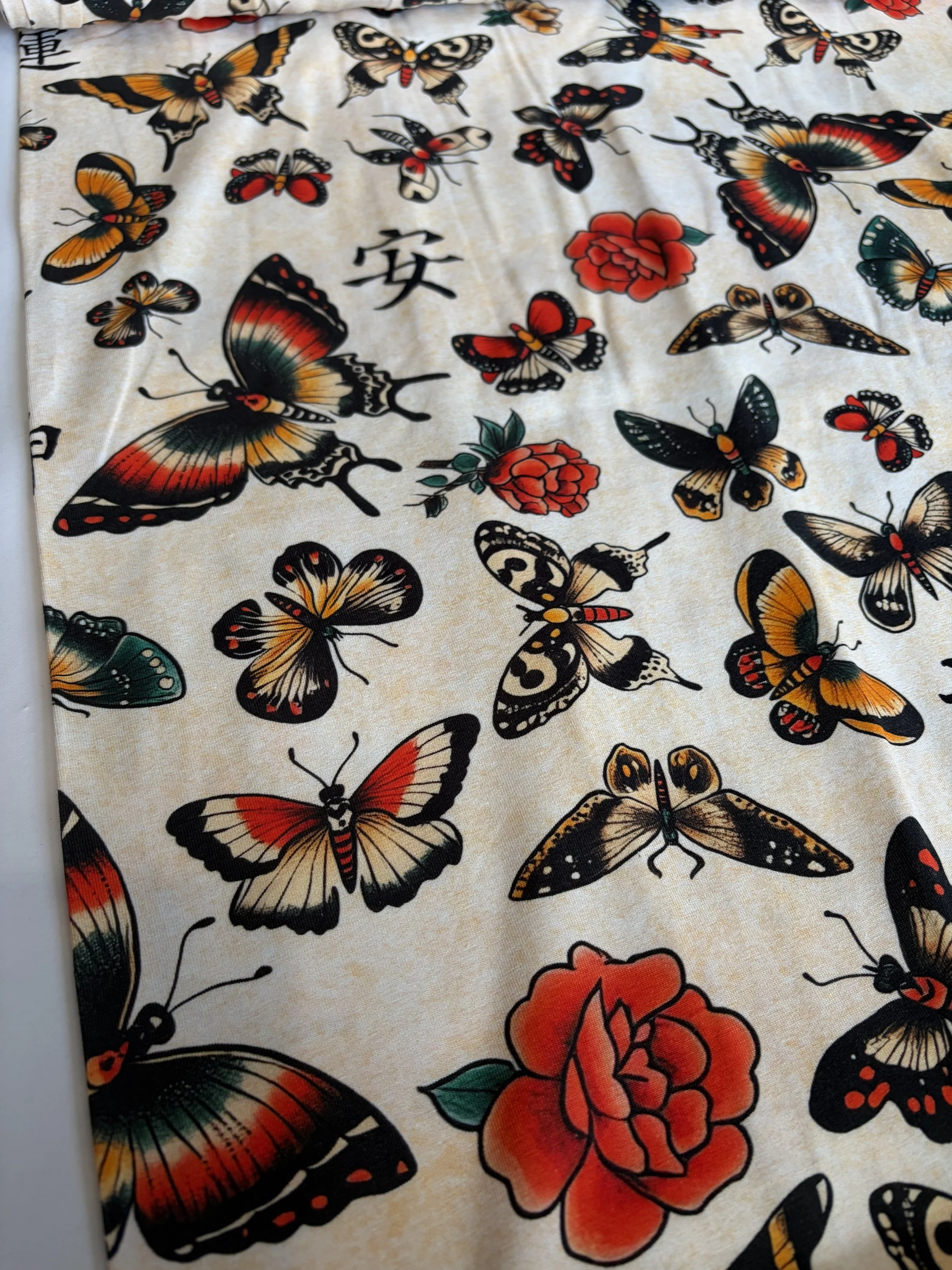 Last 1.2 Metre piece - Stof - Le Papillon - Avalana Cotton Jersey