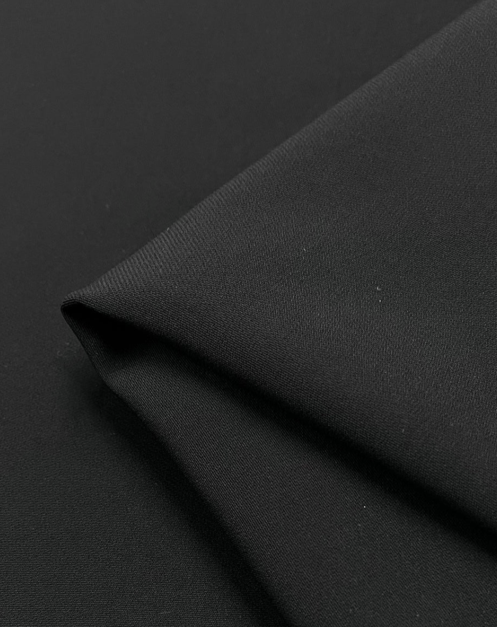 Black - Viscose Blend Stretch Suiting