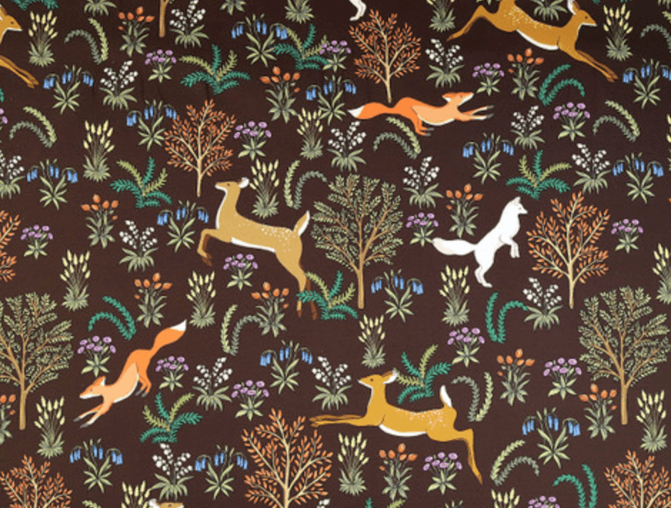 Fabric Godmother - Fawn Forest Stretch Denim