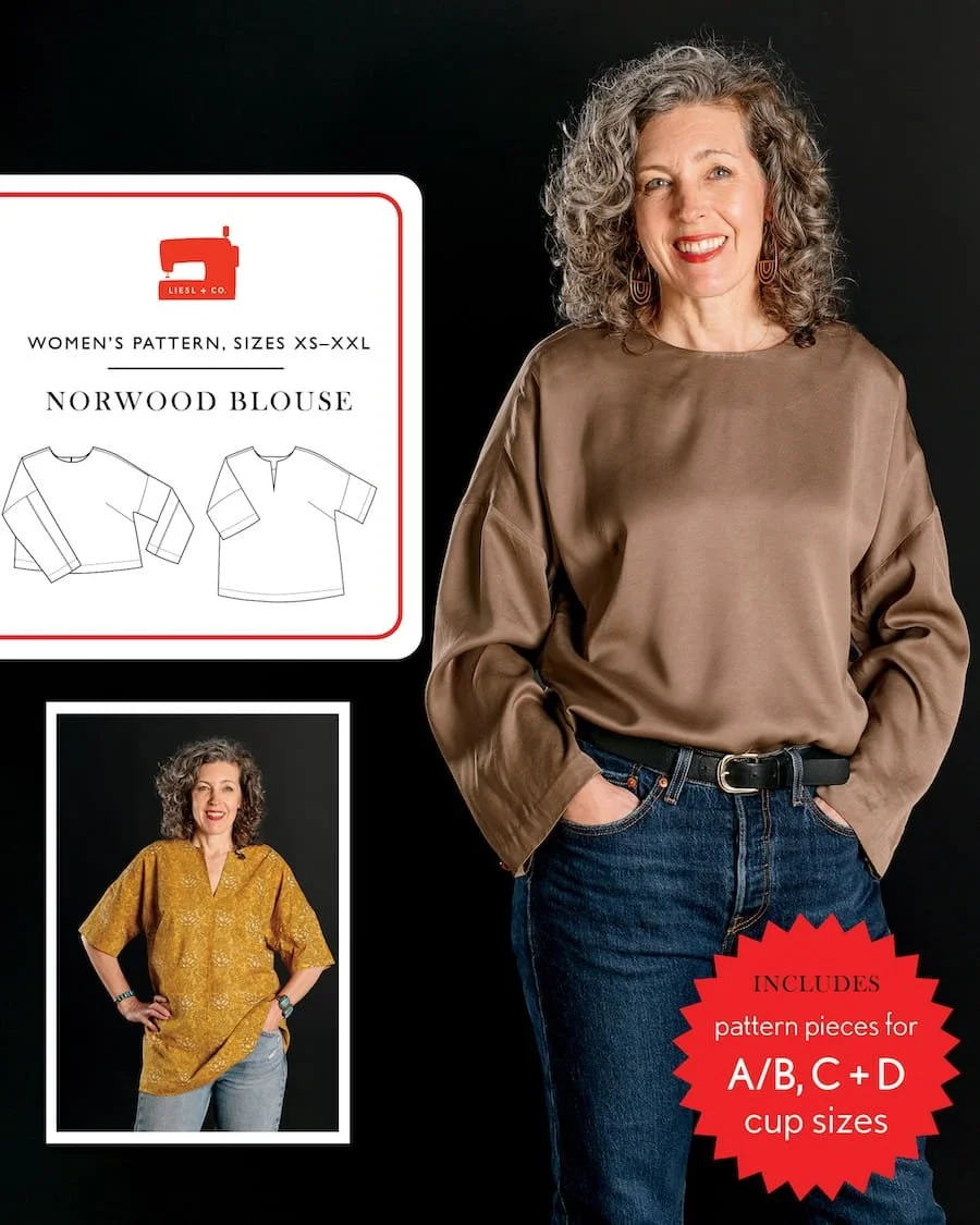 Liesl + Co - Norwood Blouse Paper Pattern