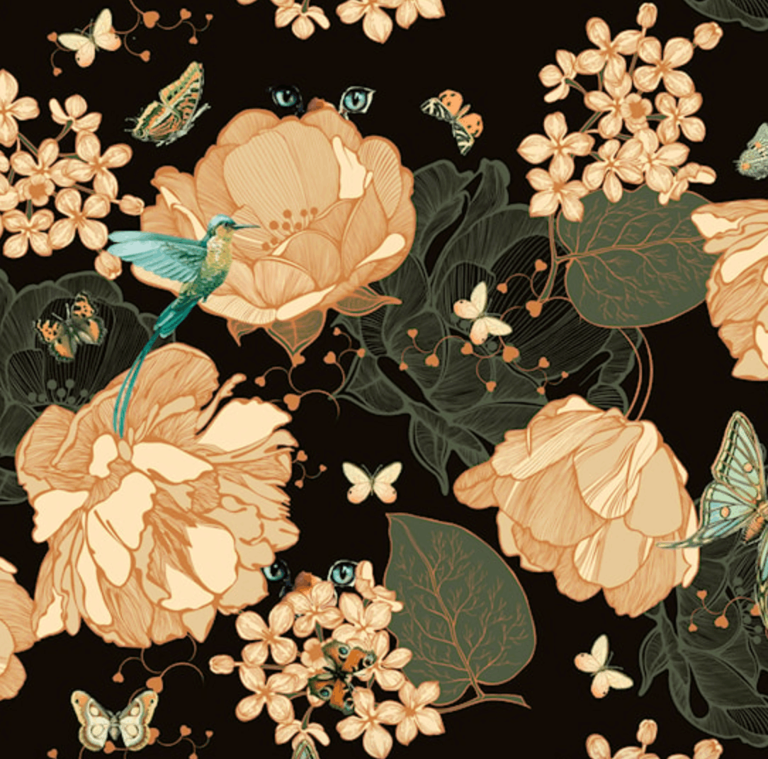 Stof - Hummingbird Call - Avalana Viscose Jersey