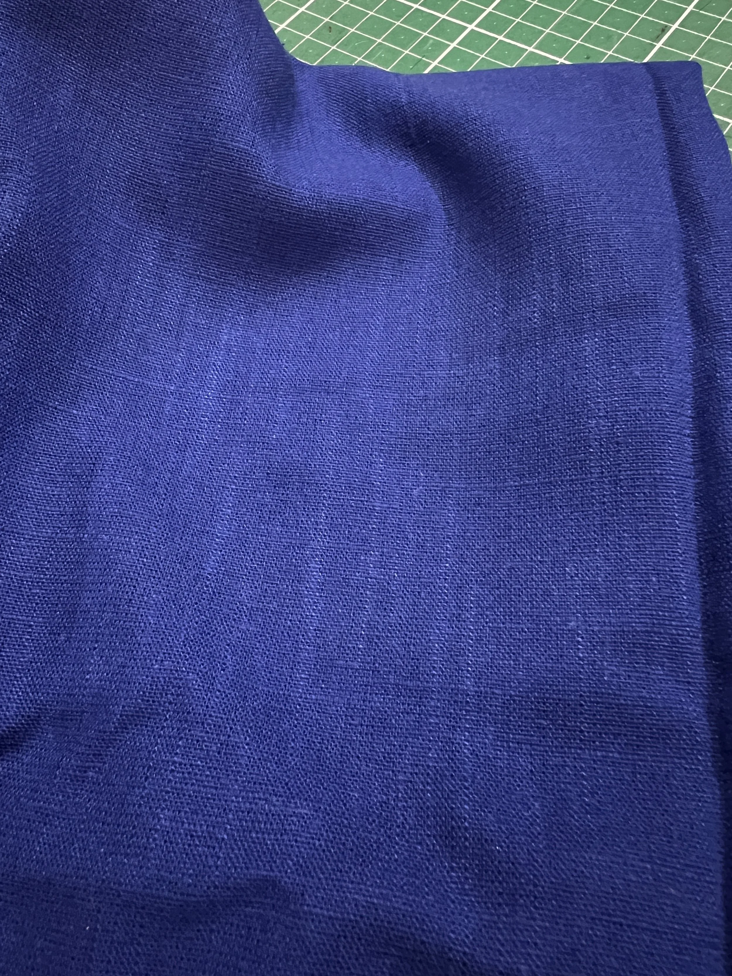 75cm Remnant Cobalt Linen Viscose
