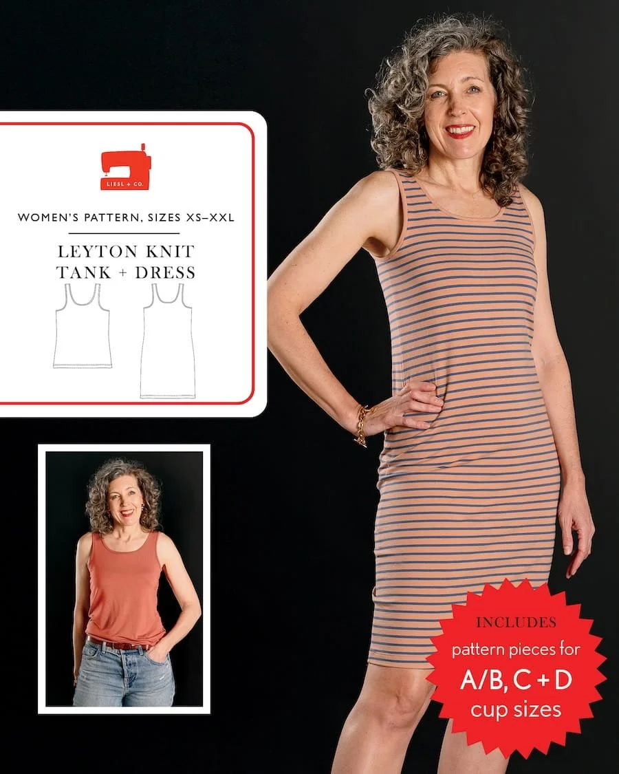 Liesl + Co - Leyton Knit Tank/Dress Paper Pattern