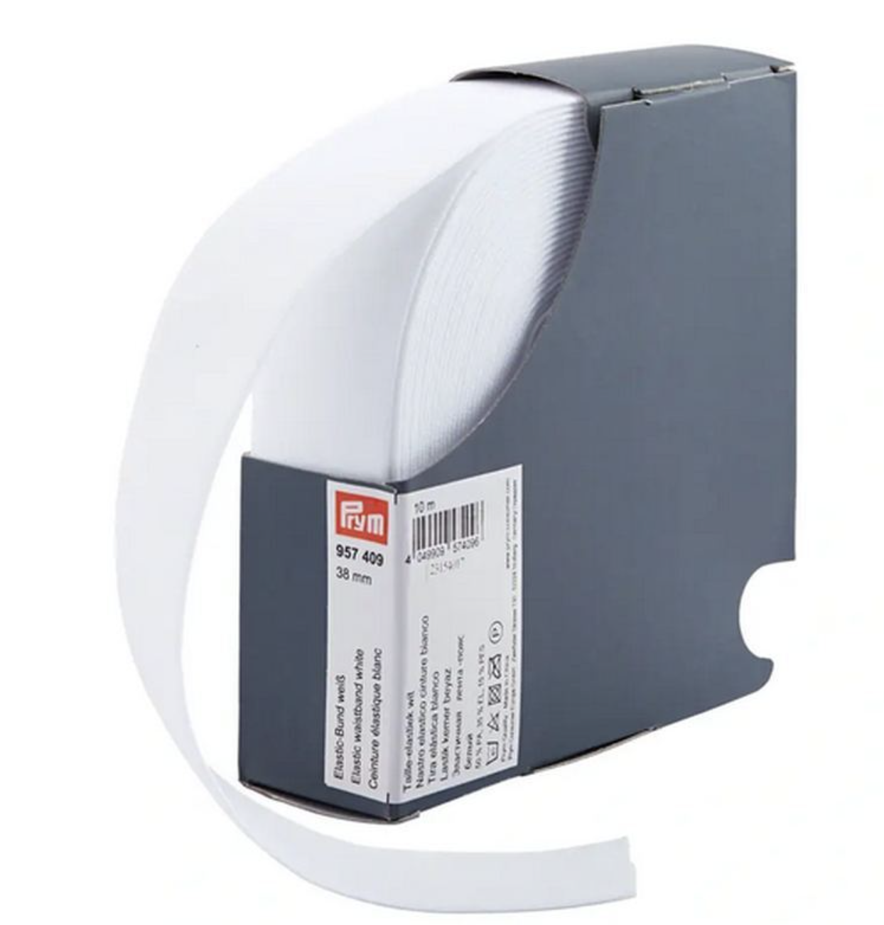 Prym - Black or white Waistband Elastic 38mm
