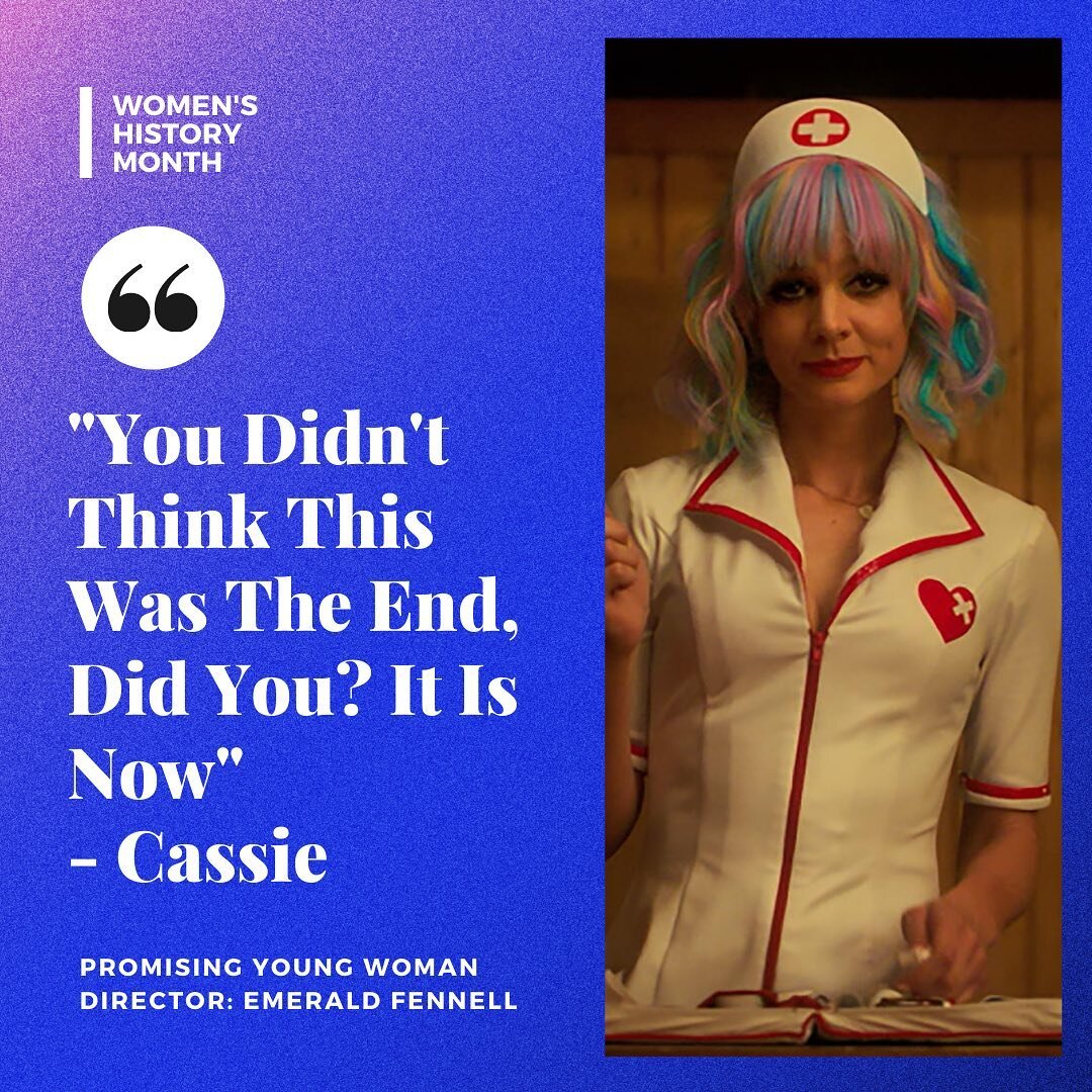🤍Happy Women&rsquo;s History Month! This month we will be sharing our favorite female directed films.
&bull;
Starting off with Academy-Award Winning Promising Young Woman directed by #emeraldfennell starring #careymulligan 
&bull;

Writer-Director E