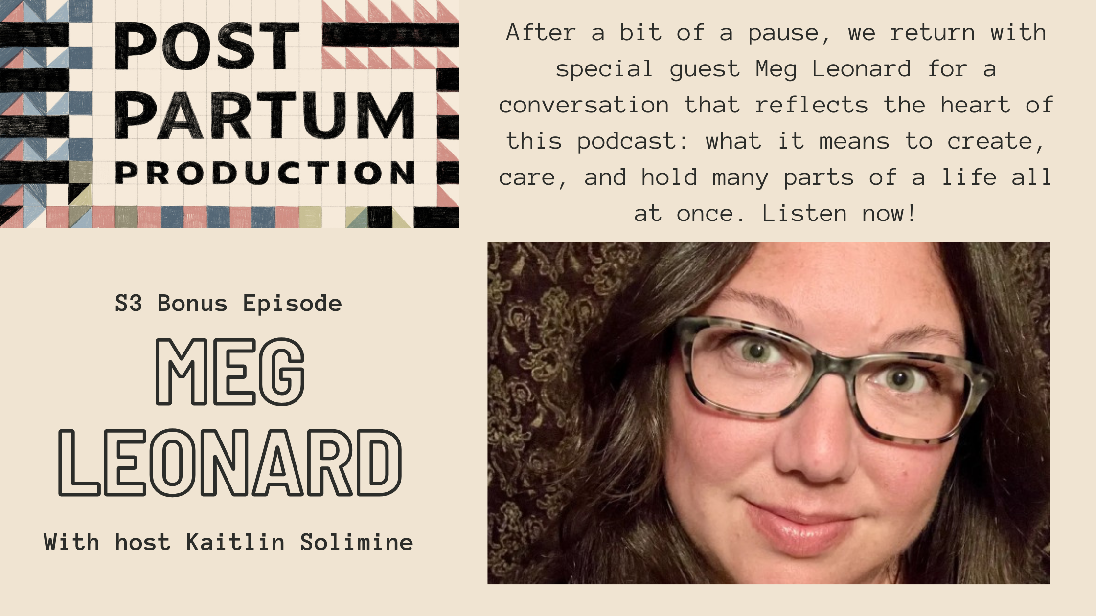 S3E21: Redefining the Creative Process: Poet Meg Leonard on Parenting and Productivity