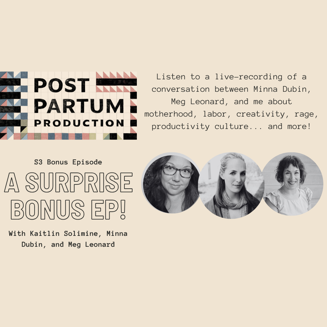 S3E20: Bonus Episode: An Evening of Conversation &amp; Reading on Love, Labor, and Fury with Minna Dubin