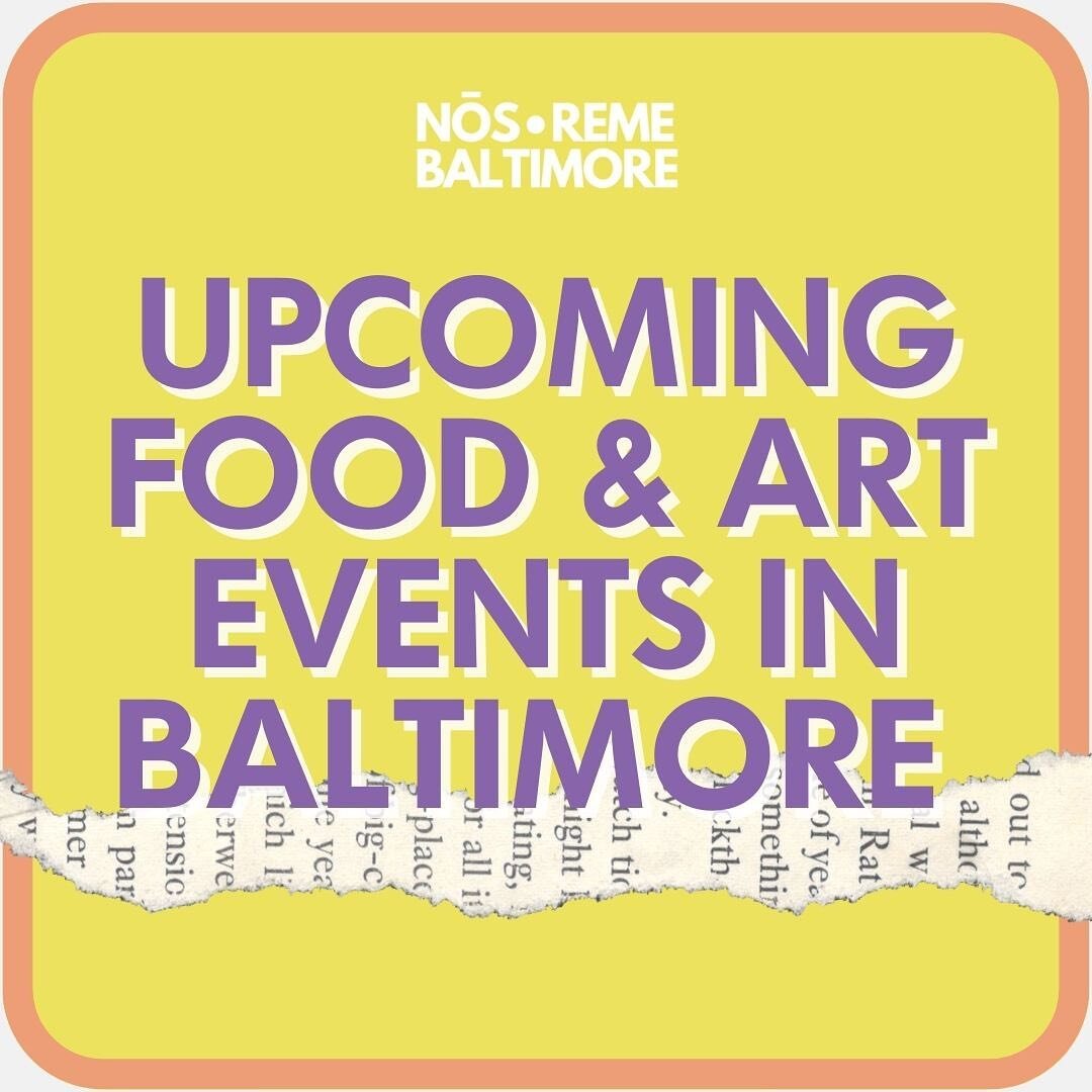 Don&rsquo;t forget to check out these can&rsquo;t miss food and art events happening in Baltimore!
-
-
-
[#artinthecommunity #artinthecommunityforthecommunity #mybmore #visitbaltimore #campaignforcreativity #baltimore #thingstodobaltimore #baltimorea