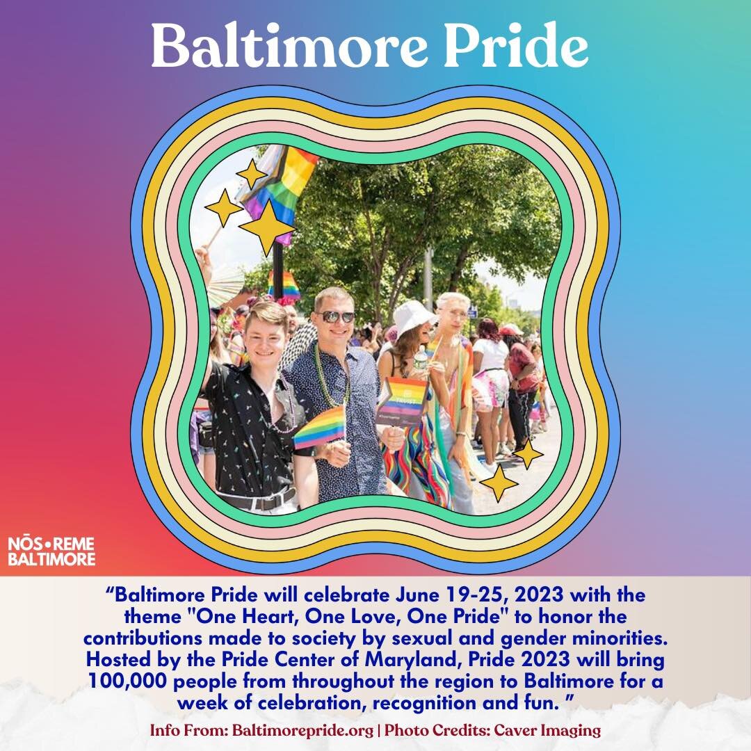 Visiting Baltimore looking to celebrate Pride? Be sure to check out Baltimore Pride from June 19-25th! Visit Baltimorepride.org 🌈
&bull;
&bull;
&bull;
#sustainableevents #artbaltimore #baltimoremusic #popupbaltimore #mybmore #communityfood #popup #b