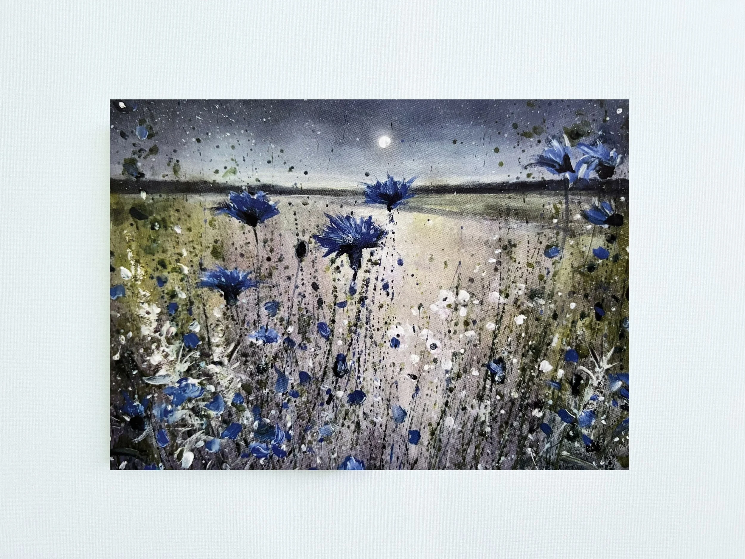 Cornflowers Under The Moon Postcard.jpg