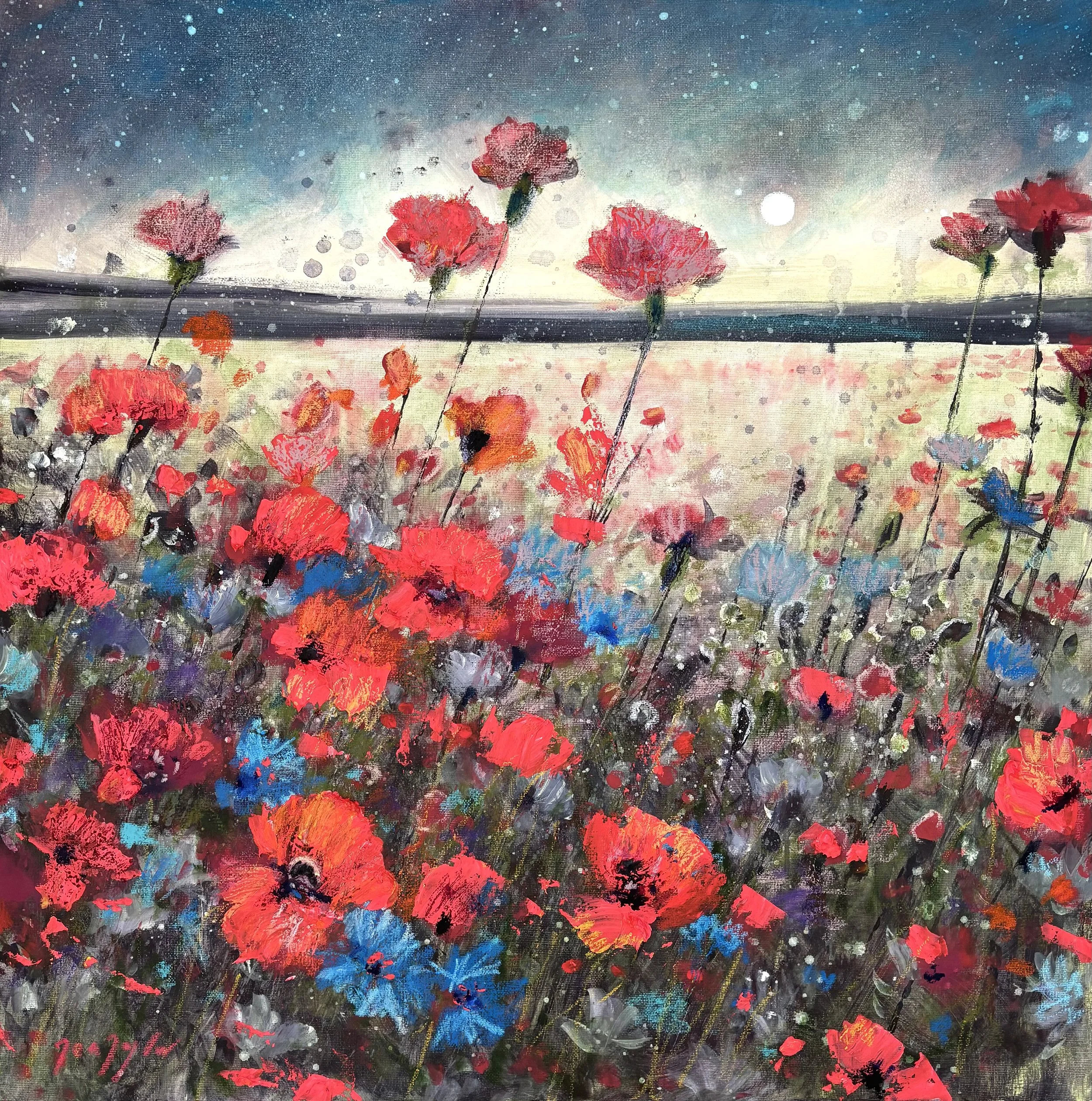 Original Painting - Midnight Enchantment