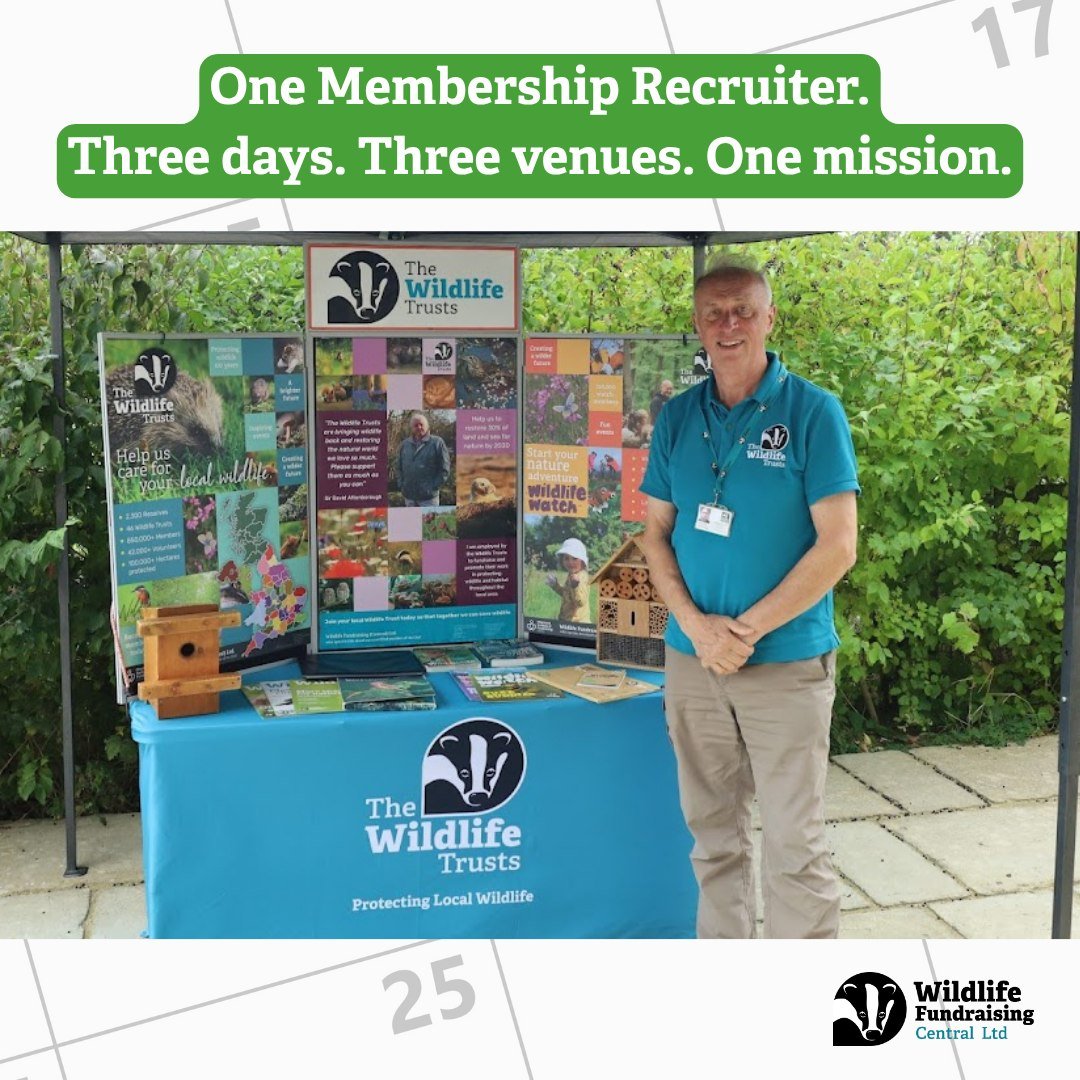 🌿 Venue Spotlight: Bank Holiday Edition

Not your typical workplace&hellip;

This Bank Holiday weekend, our Membership Recruiter James is out on the road&mdash;meeting people, sharing stories, and helping protect local wildlife across three very dif