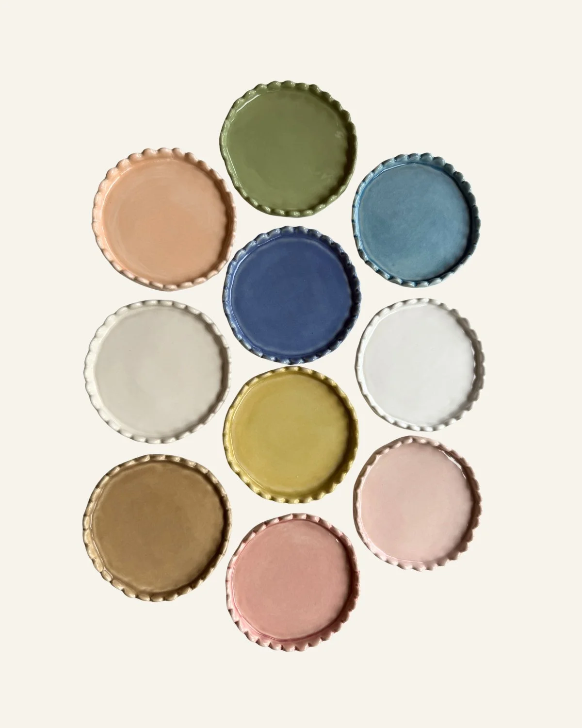 Scallop Edge Coasters