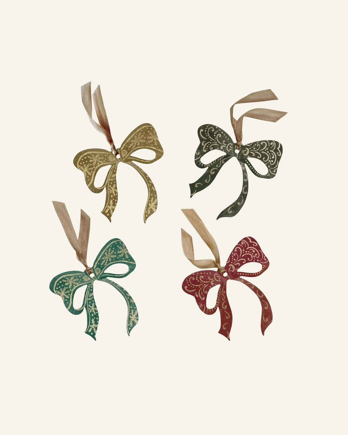 Set of 8 Bow Gift Tags