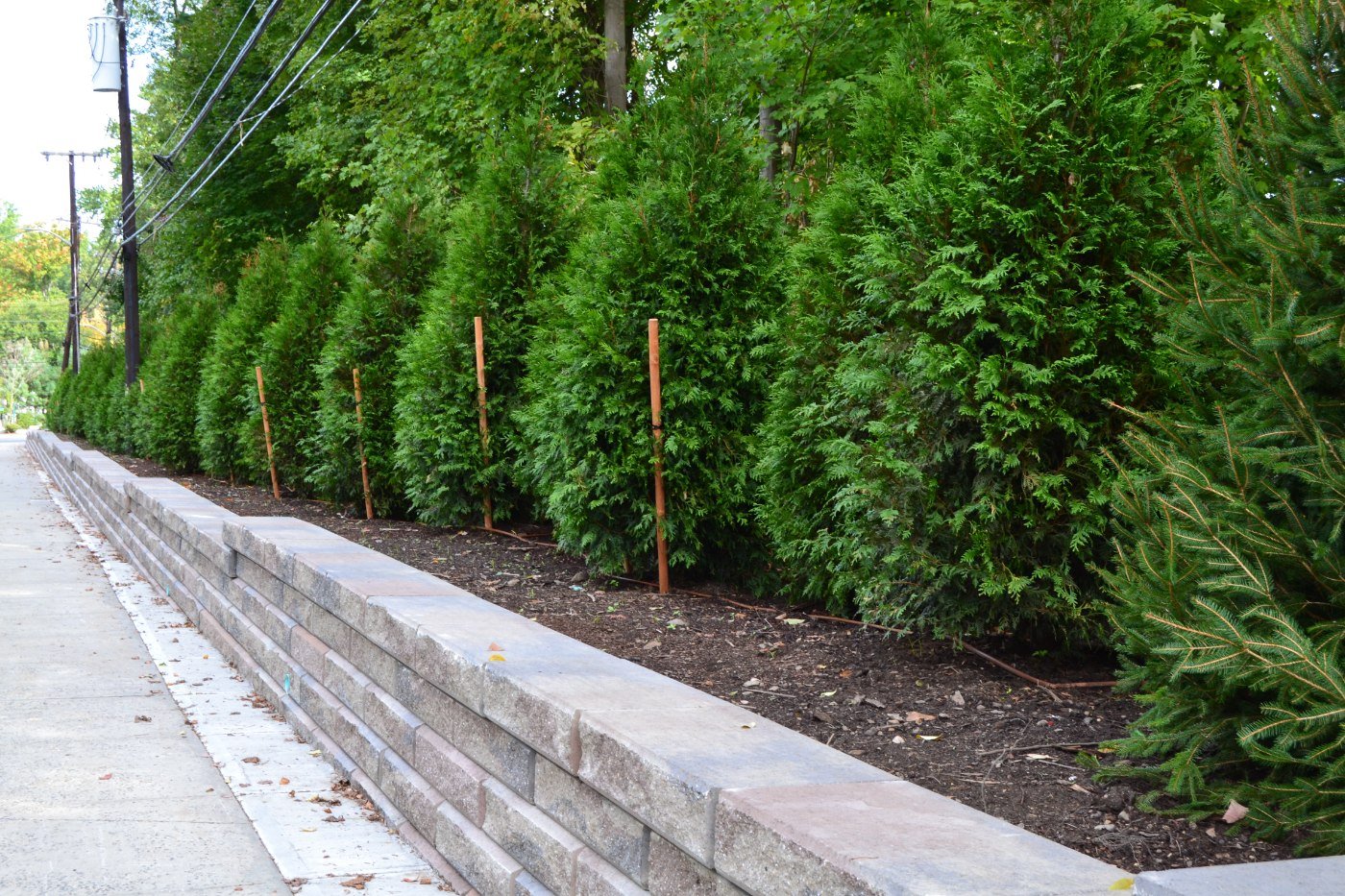 Commercial retaining wall in Westchester County NY