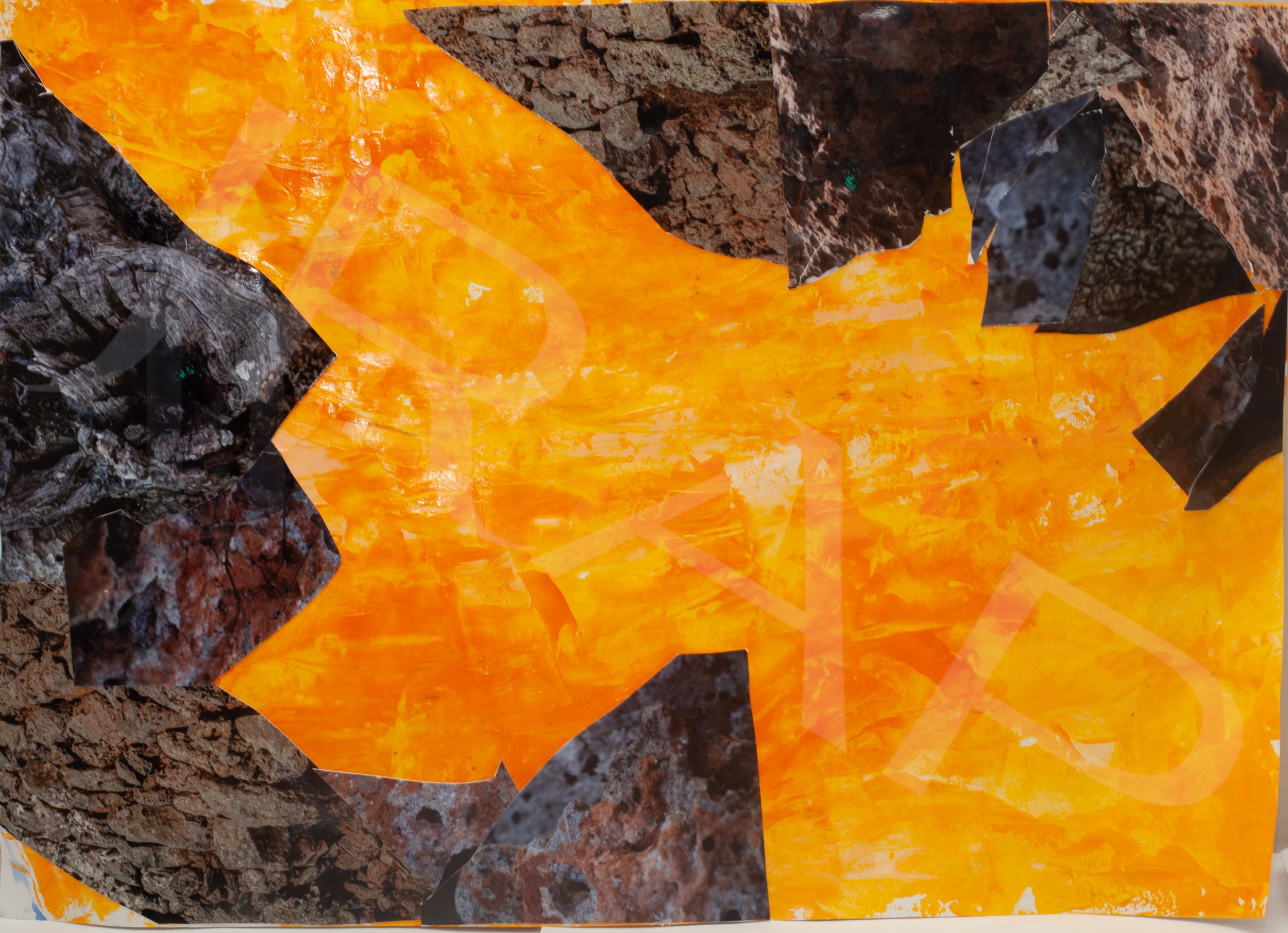 Experimentation with art and photography for final pieces 1