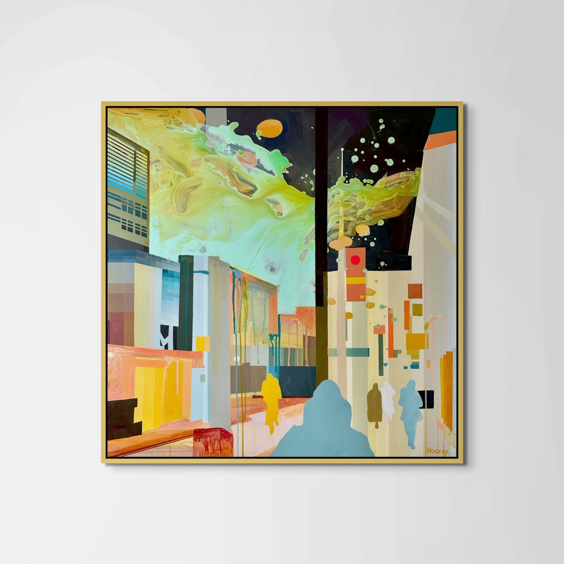 Soft Skin. acrylic on canvas. 36 x 36 inches