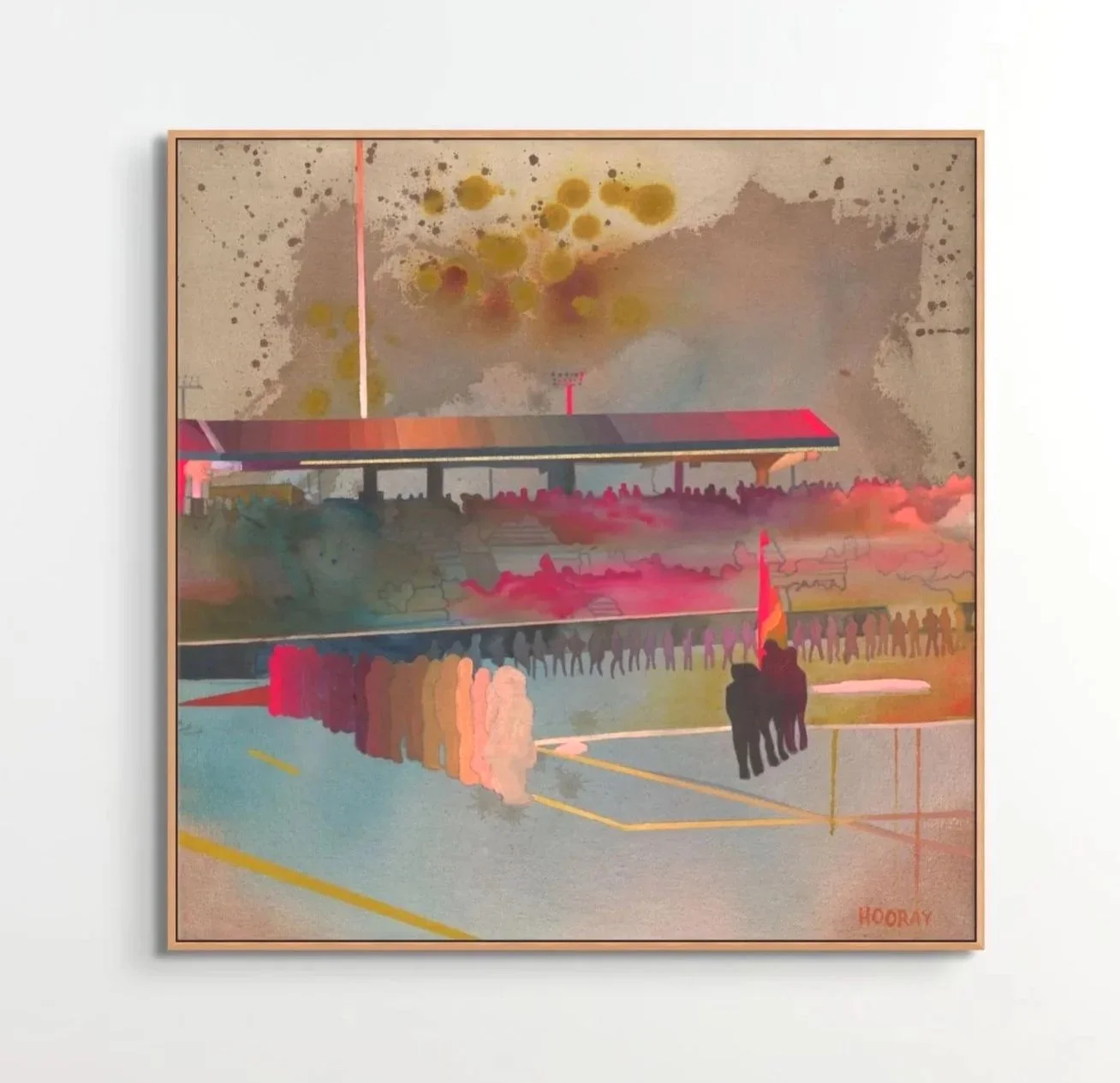 O Beautiful
acrylic and gold leaf on canvas
24 by 24 inches