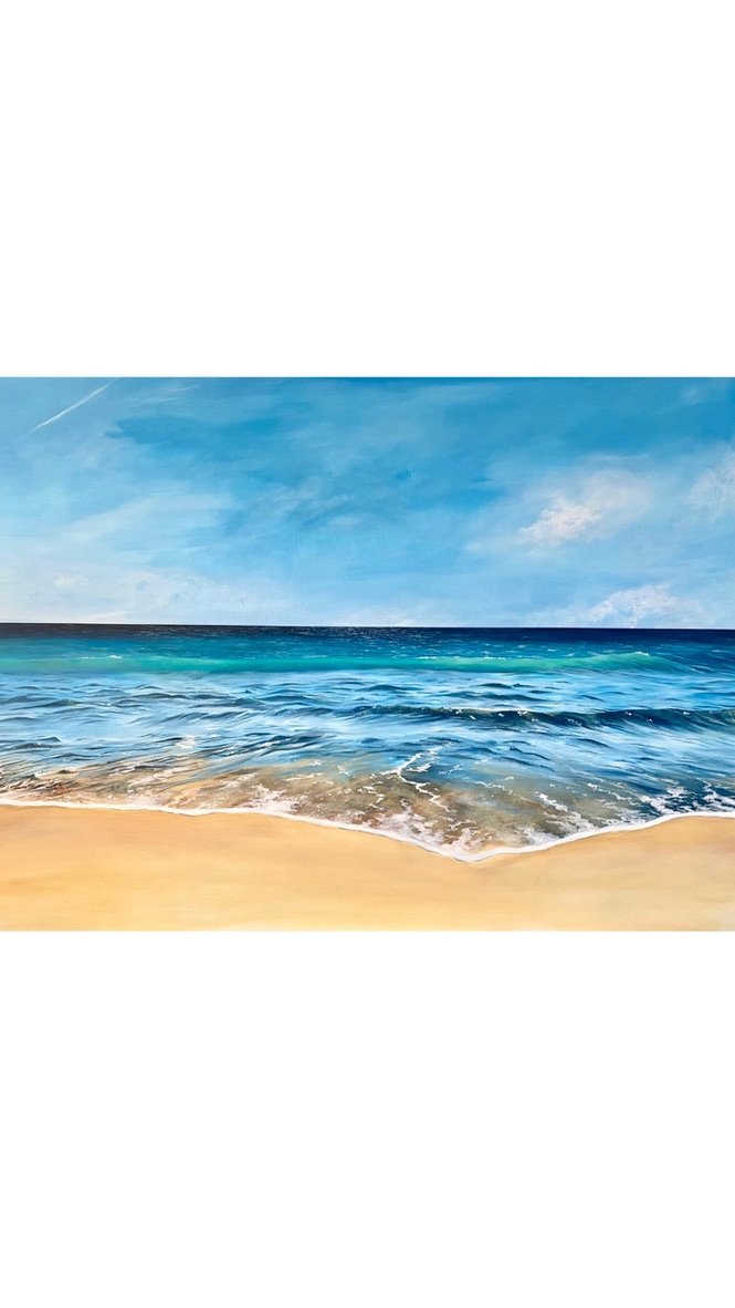 an acrylic seascape