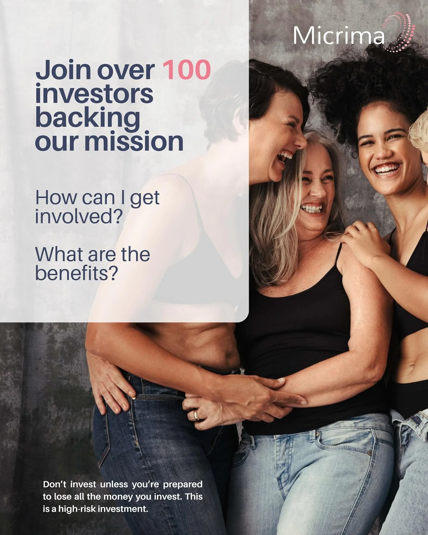 ⏳ Only days left to invest! 

The investment window closes Thursday 7th August, don&rsquo;t miss your chance to join our mission. 

Our innovative technology makes density measurement fast and accessible to women of all ages. Our software makes breas