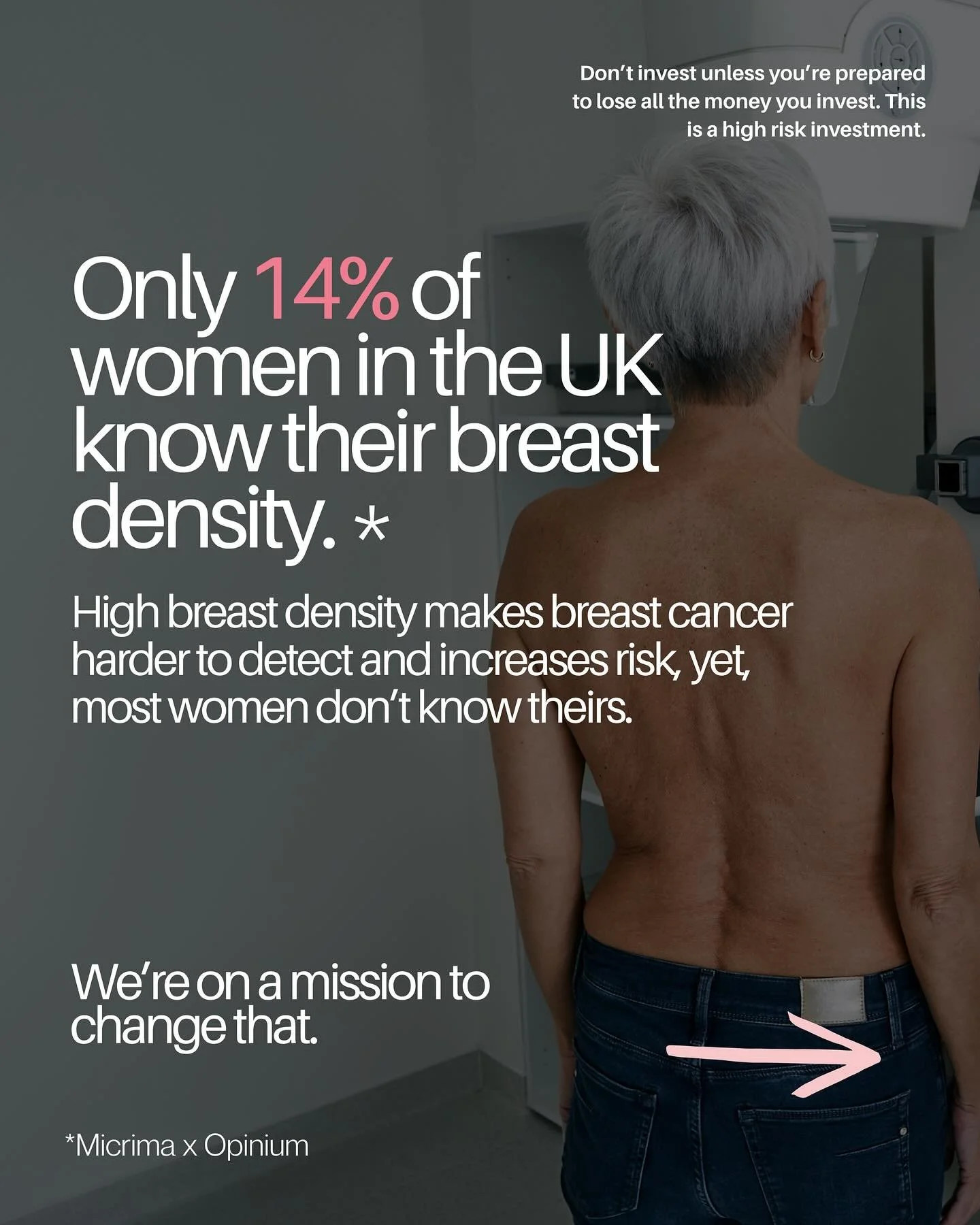 💡 Breast Density Matters. It can make breast cancer harder to detect and increase the risk of developing breast cancer, yet it&rsquo;s only measured via imaging and not routinely disclosed to women in the UK.

We believe everyone deserves access to 