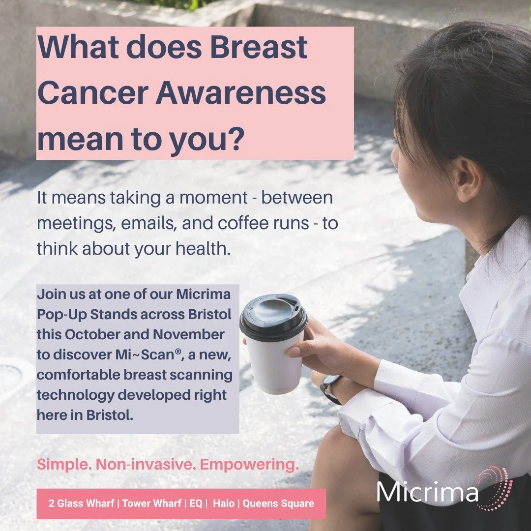 New week, new location!  We are delighted to be taking our pop-up to EQ in Bristol tomorrow.  Emma and Sarah will be on-site to answer any questions and take bookings.  #BreastCancerAwareness #KnowYourRisk #BreastHealth #EarlyDetection #MiScore #MiSc