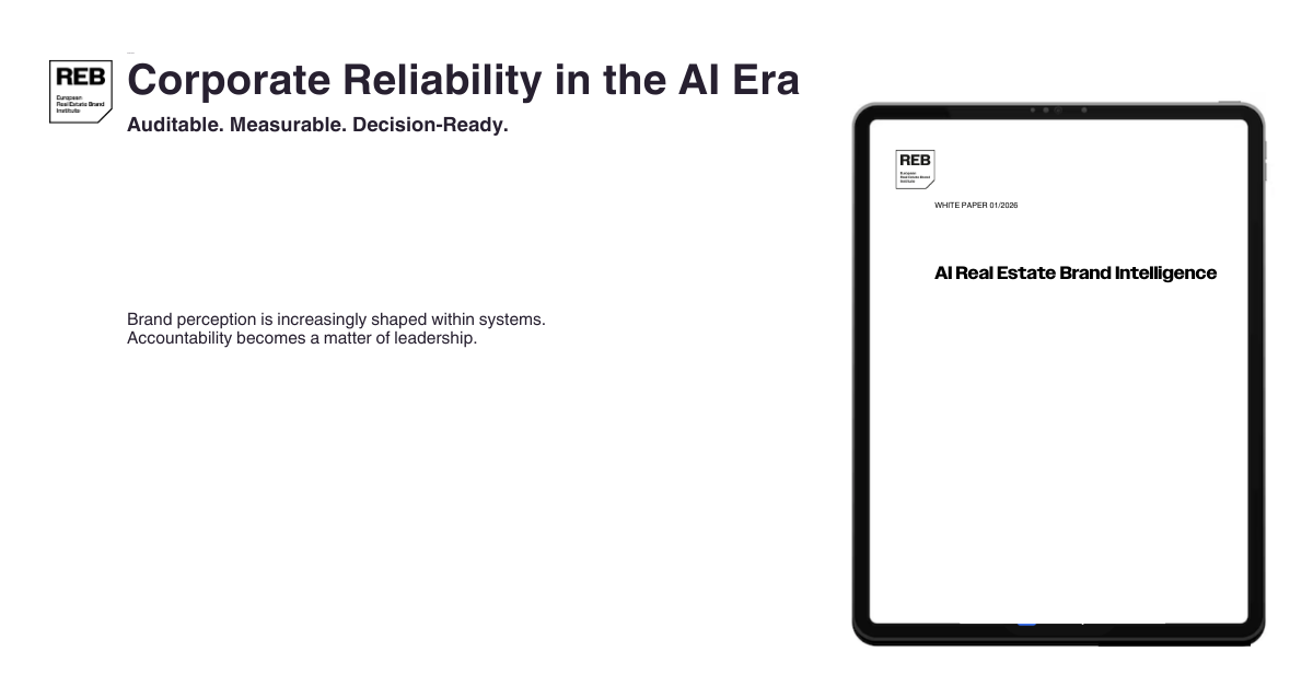 AI Real Estate Brand Intelligence – warum Markenwirkung zur C-Level-Agenda wird