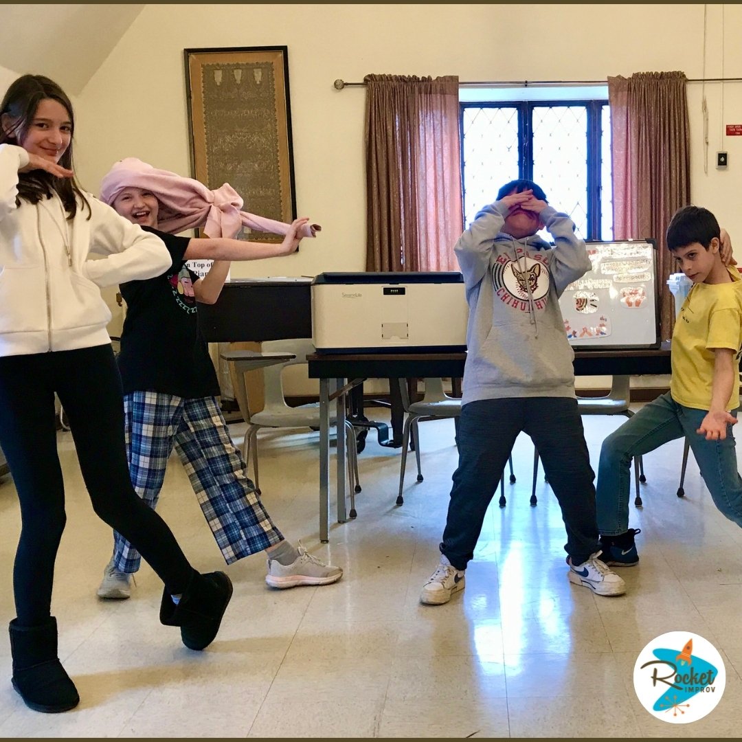 We learn improv by playing games and acting silly! How cool is that??

#improvschool #njimprov #improvforkids #improvforteens #actingschool #comedicimprovisation #performingarts #njtheatre #giveapennytakeapenny #revupgetloudfly #rocketimprov #actingc