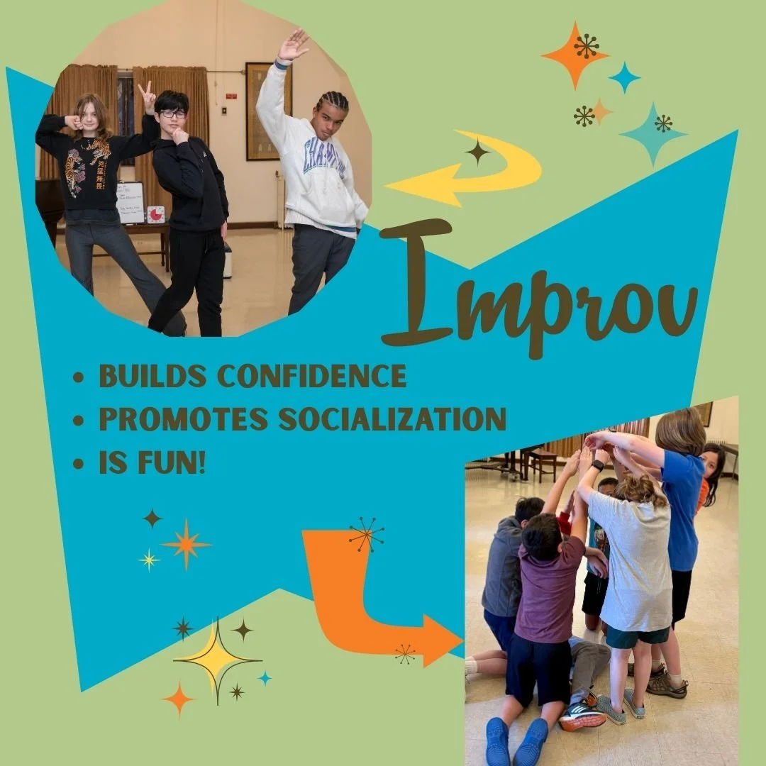 🚀 Ready for takeoff? Fall Improv Classes Are Here! 🎭✨
Let your kids blast off into creativity with Rocket Improv this fall! Our high-energy, imagination-fueled classes are perfect for every young star ready to shine. 🌟

🌕 Moonwalkers (8th&ndash;1